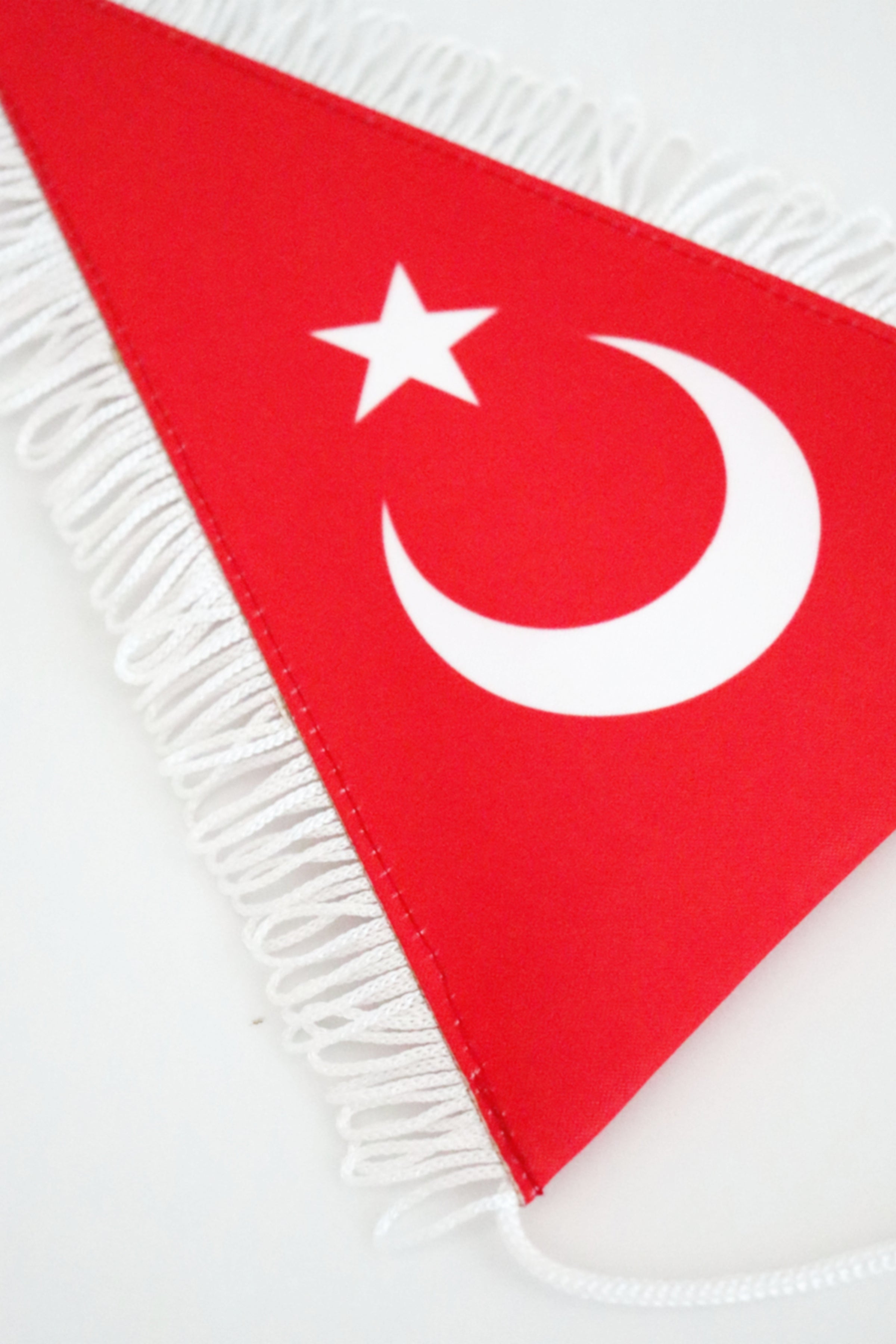 Turkish Ceremonial Fringed Satin Pennant — double-sided print (12)
