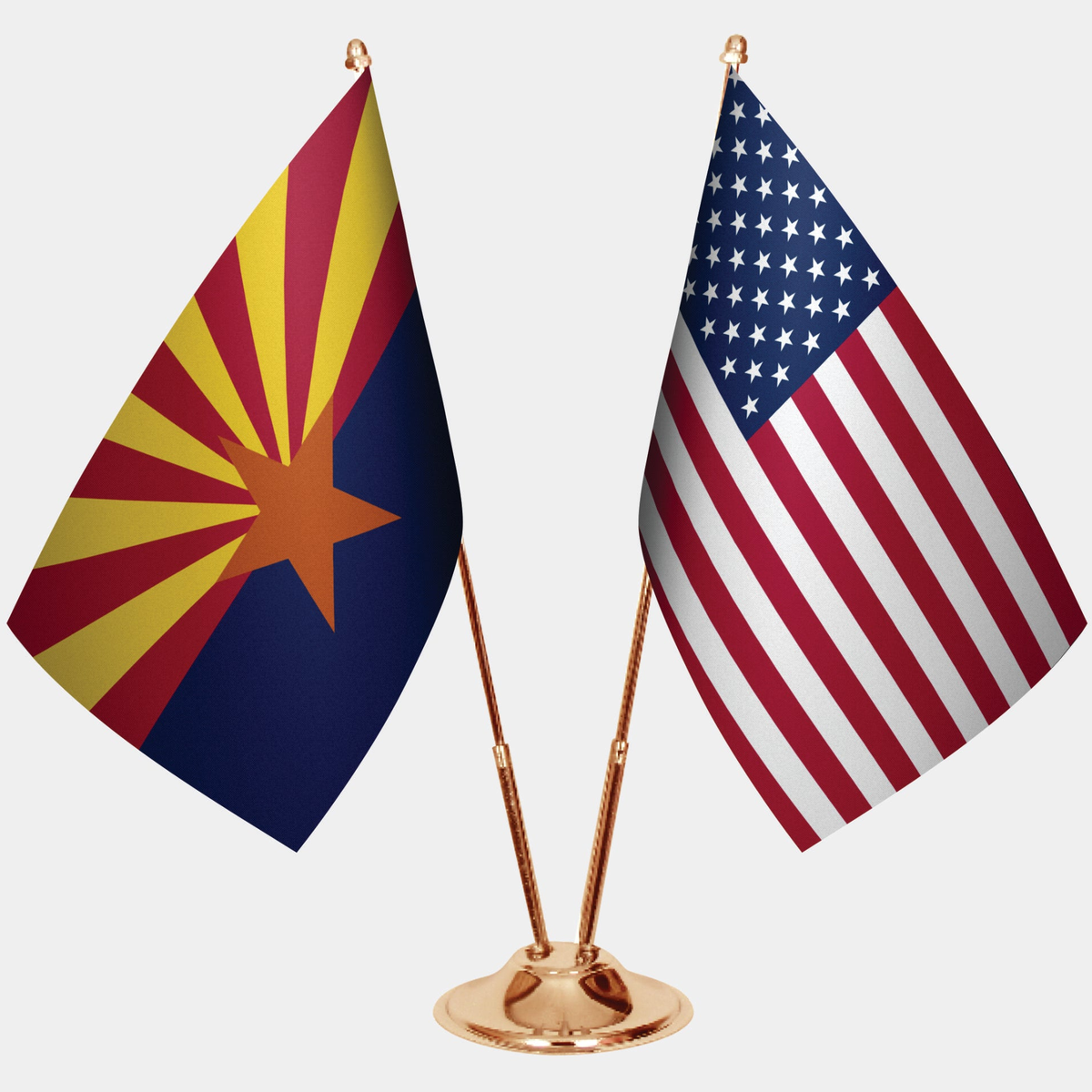 Arizona Gold Desk Flag
