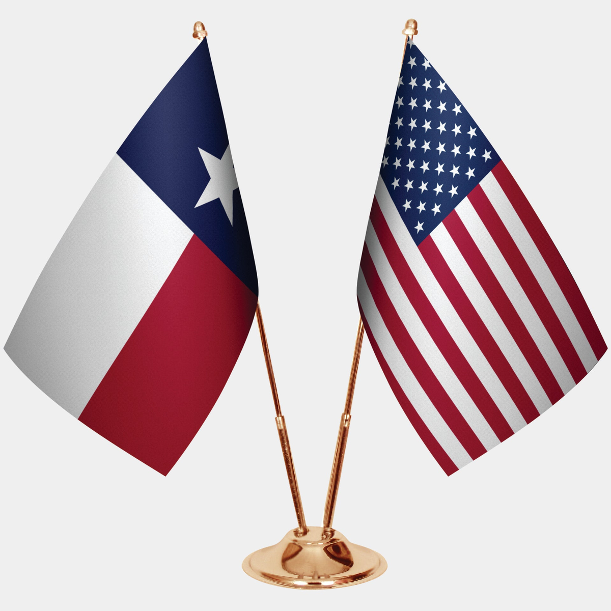 Texas Gold Desk Flag