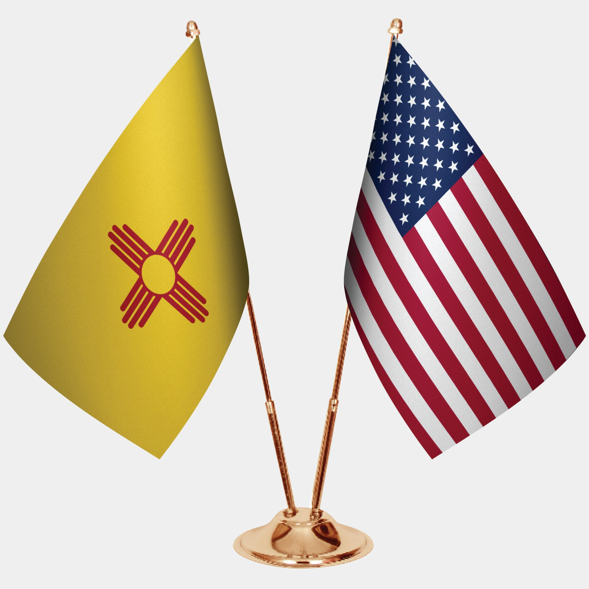 New Mexico Gold Desk Flag