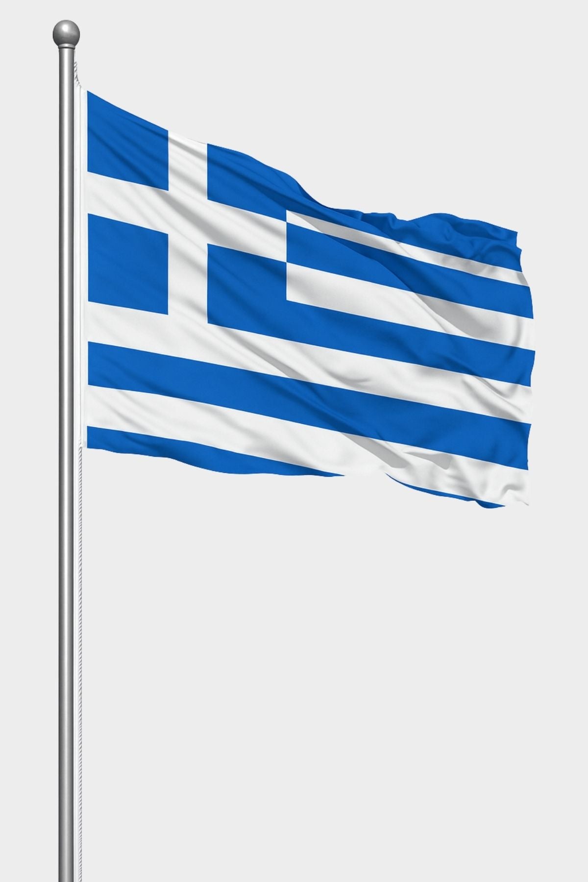 greece pole flag