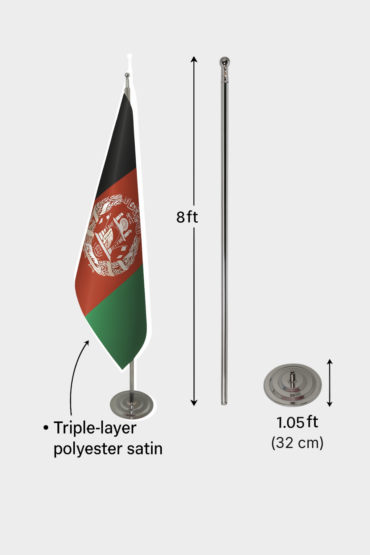 Afganistan Makam Bayrağı — Tören Sunumu