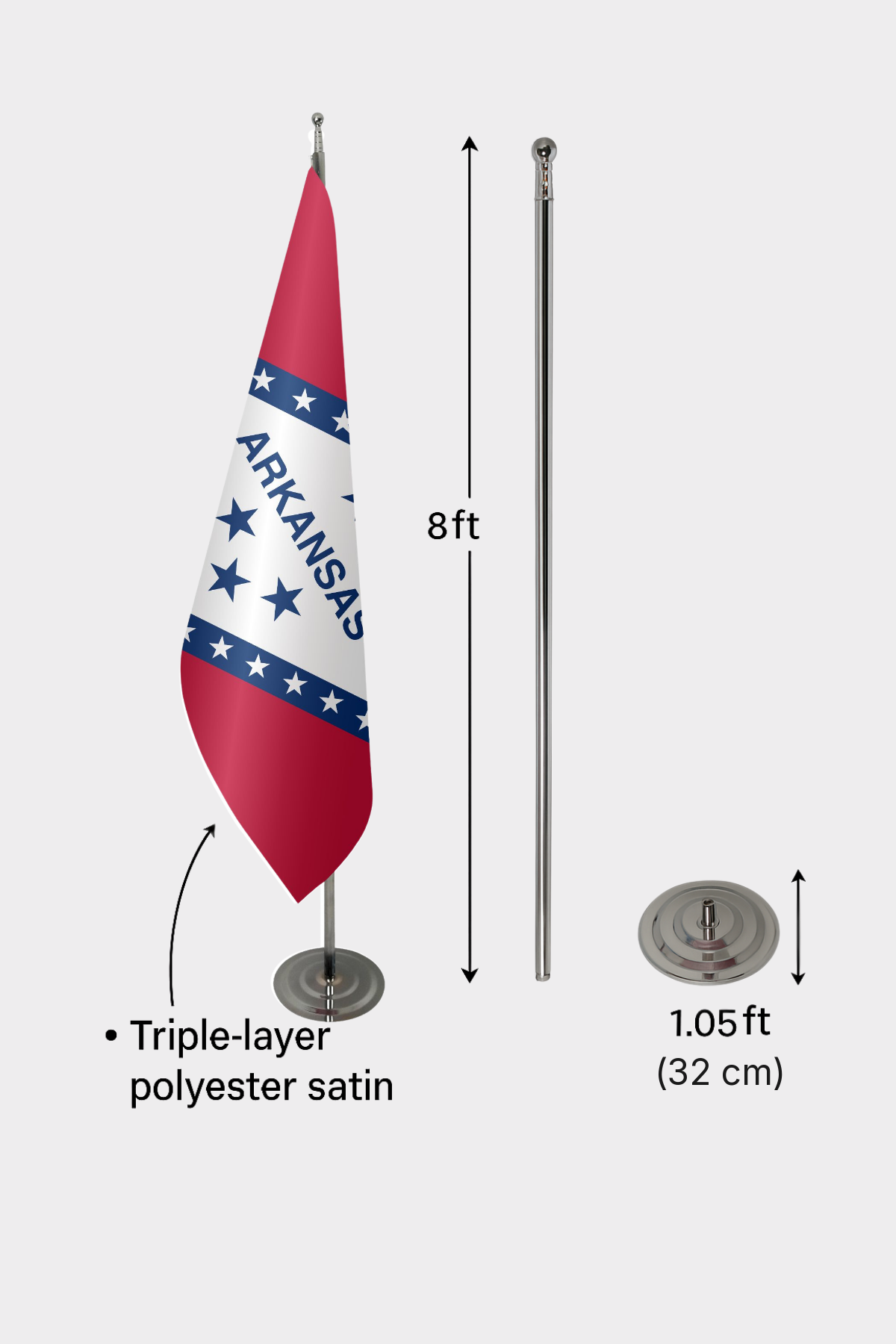 Arkansas Official Indoor Flag