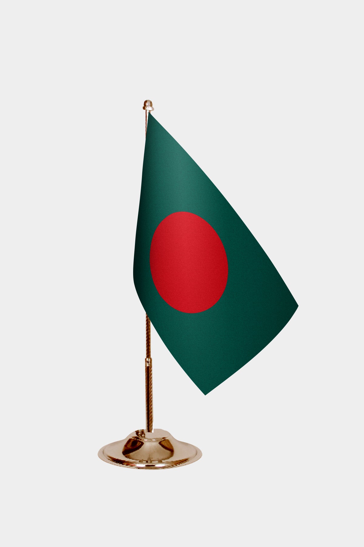 Bangladesh Gold Desk Flag - Premium Metal Stand
