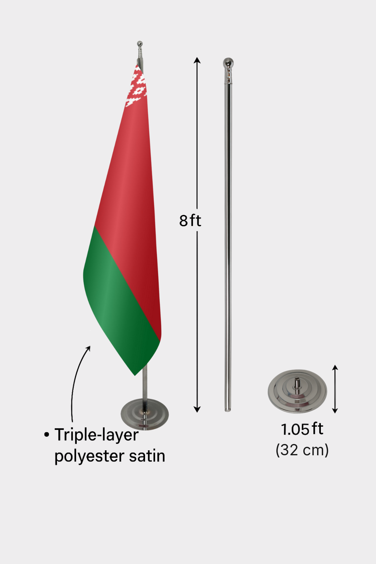Belarus Makam Bayrağı — Tören Sunumu