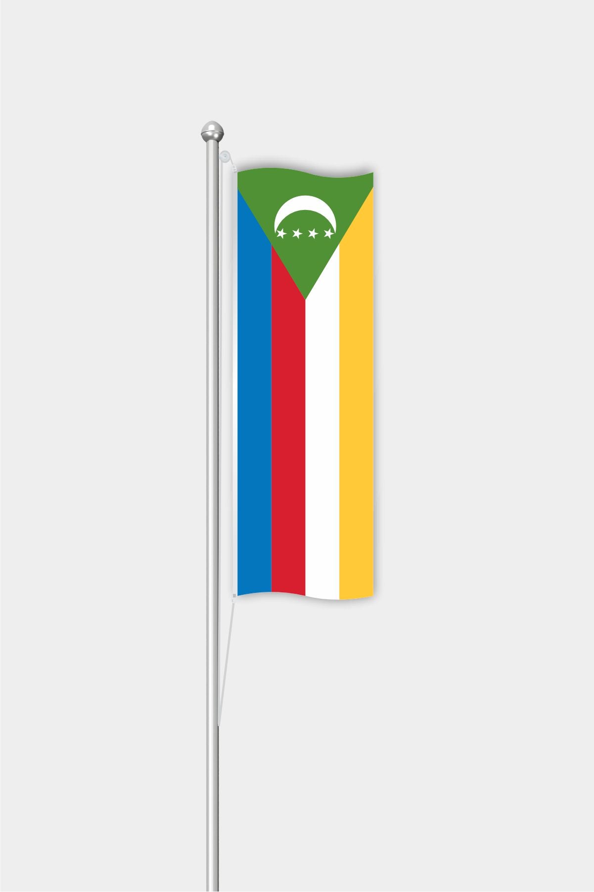 Outdoor Vertical Comoros Flag — Polyester
