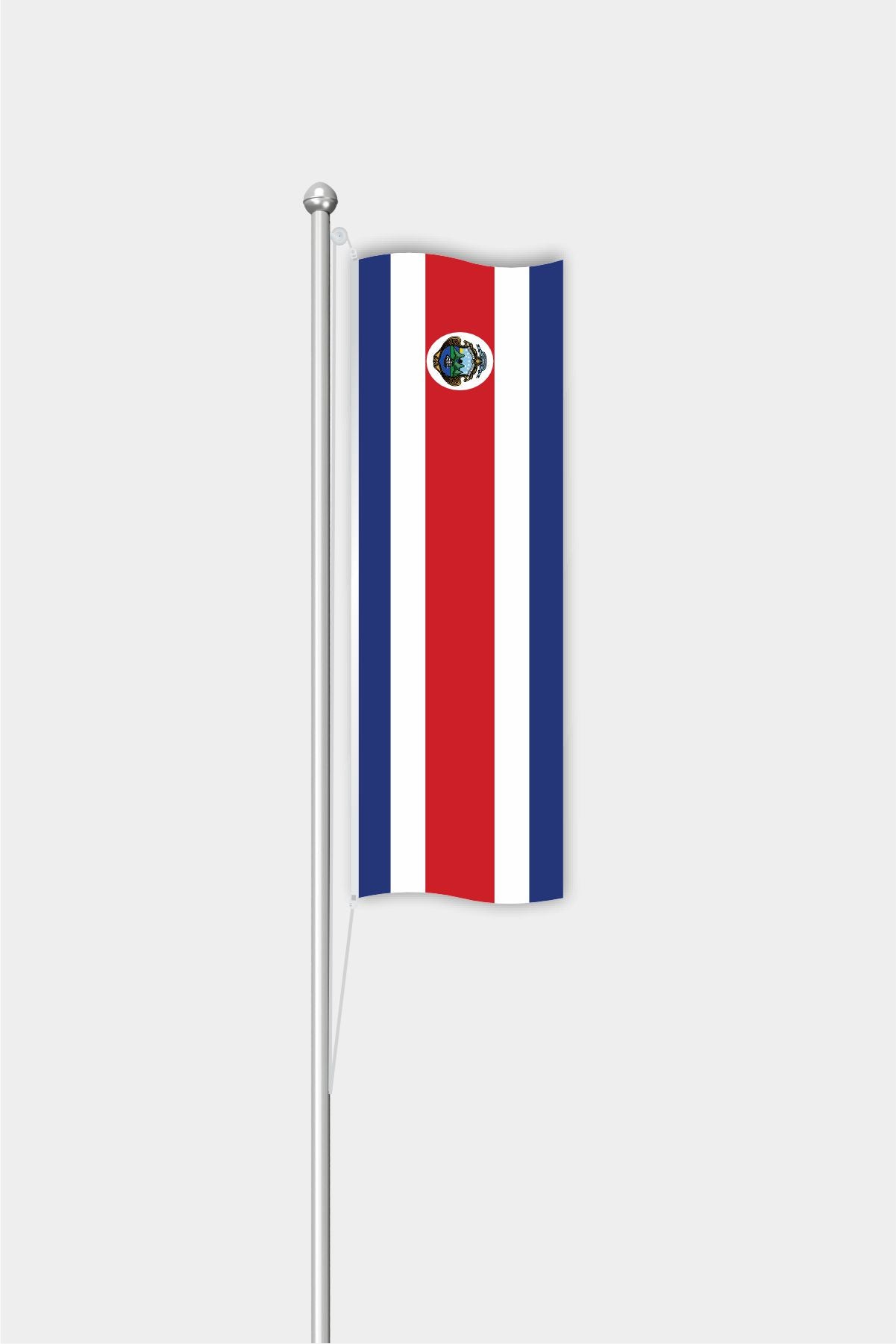 Outdoor Vertical Costa Rica Flag — Polyester