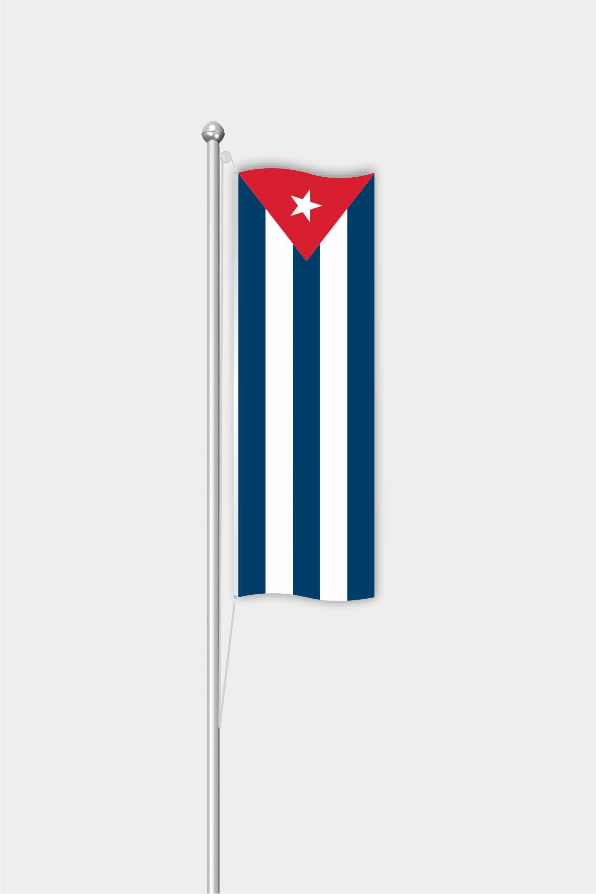 Outdoor Vertical Cuba Flag — Polyester