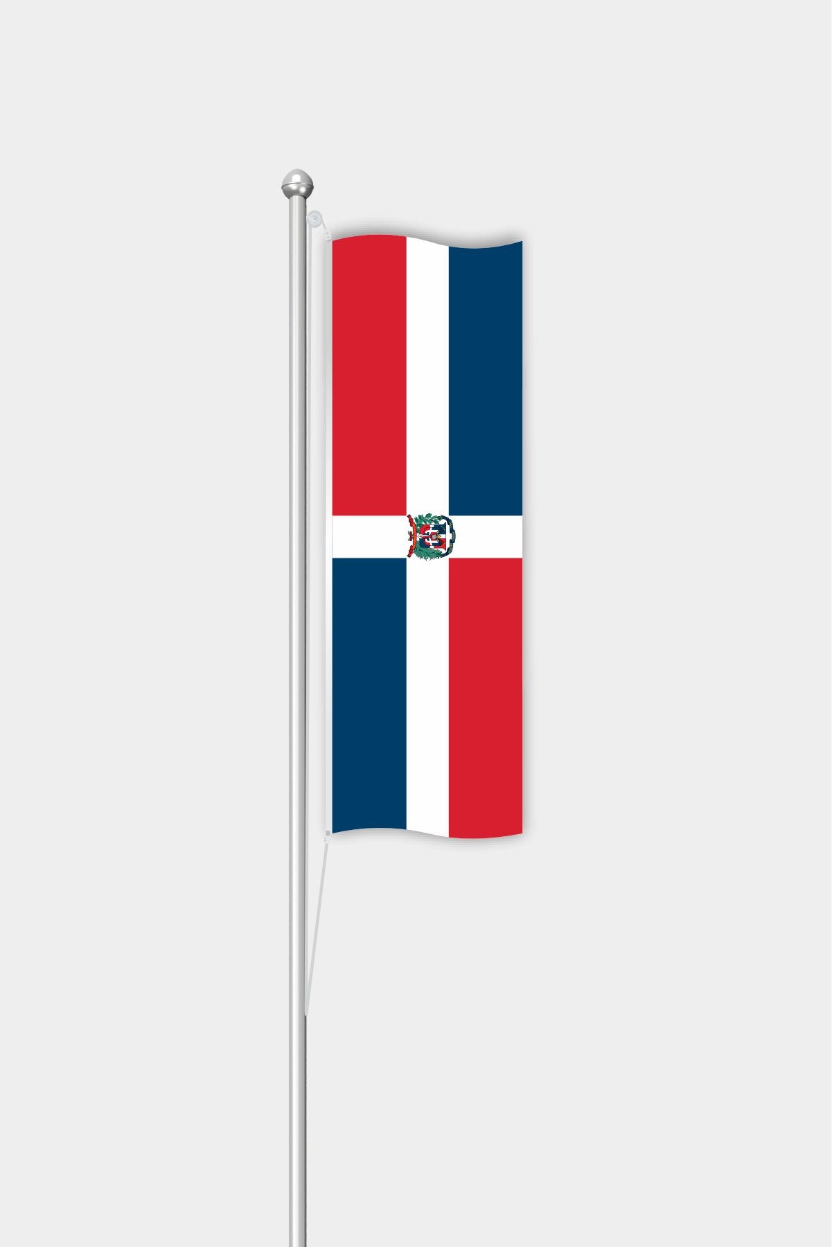 Outdoor Vertical Dominican Republic Flag — Polyester