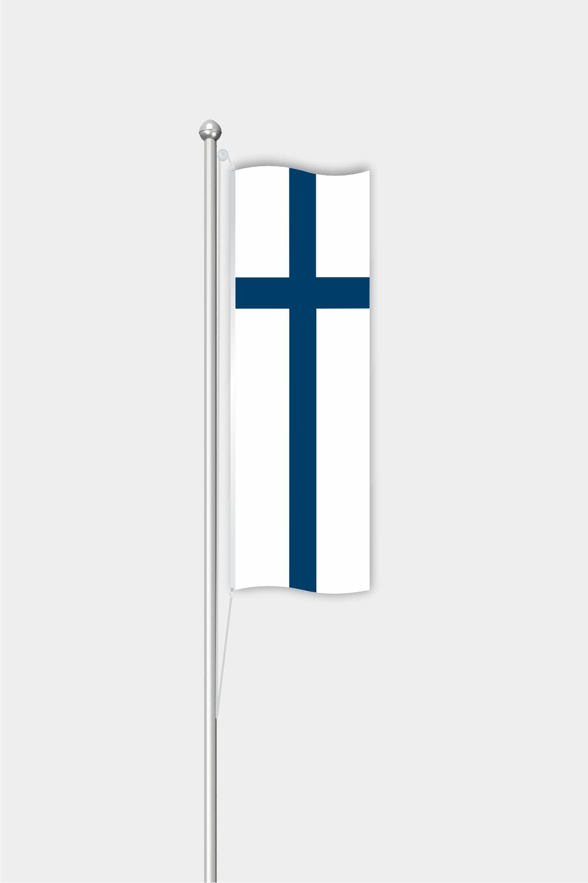 Outdoor Vertical Finland Flag — Polyester