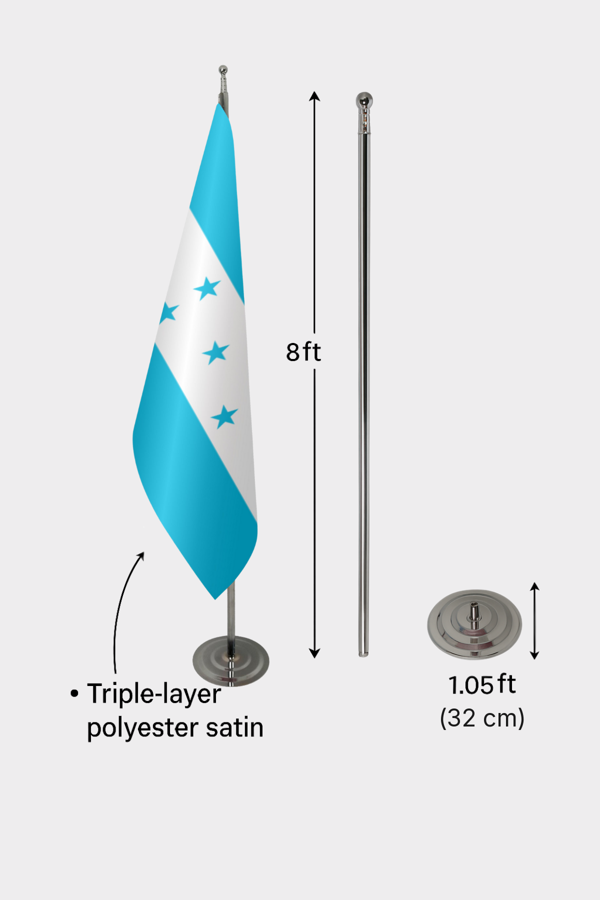 Honduras Makam Bayrağı — Tören Sunumu
