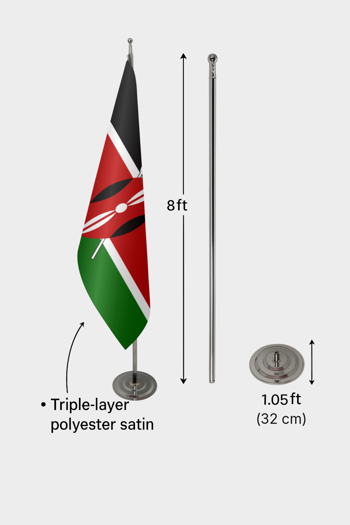 Kenya Makam Bayrağı — Tören Sunumu