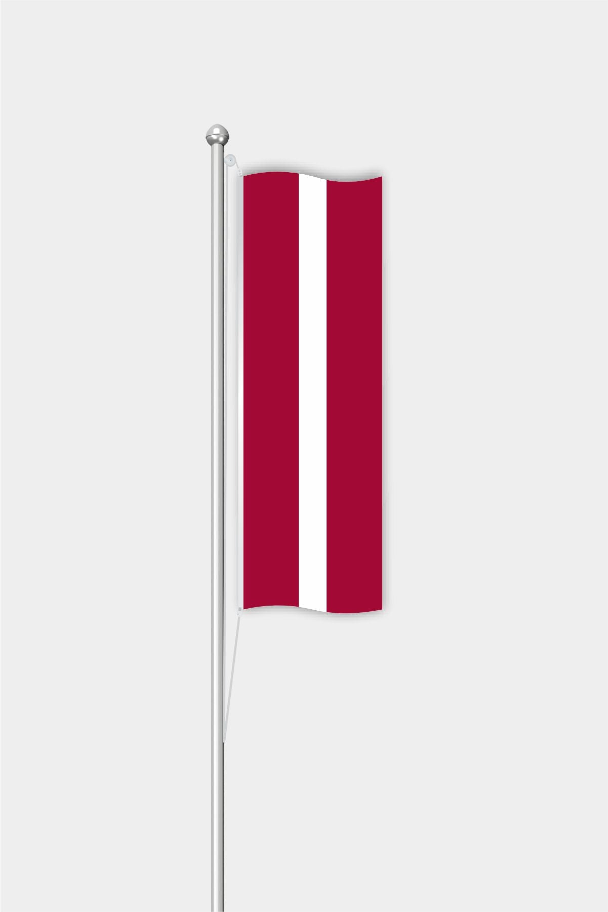 Outdoor Vertical Latvia Flag — Polyester
