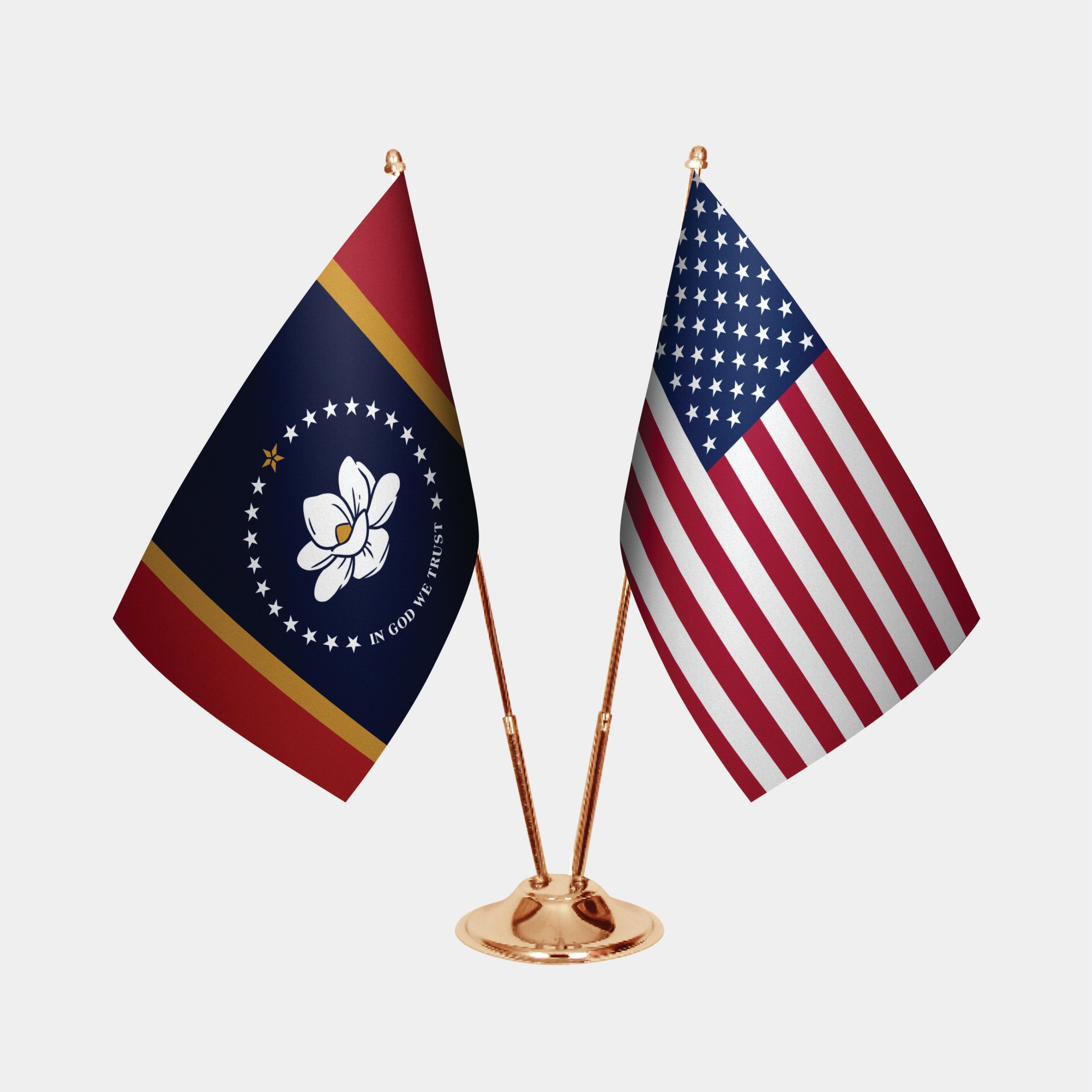 Mississippi Gold Desk Flag