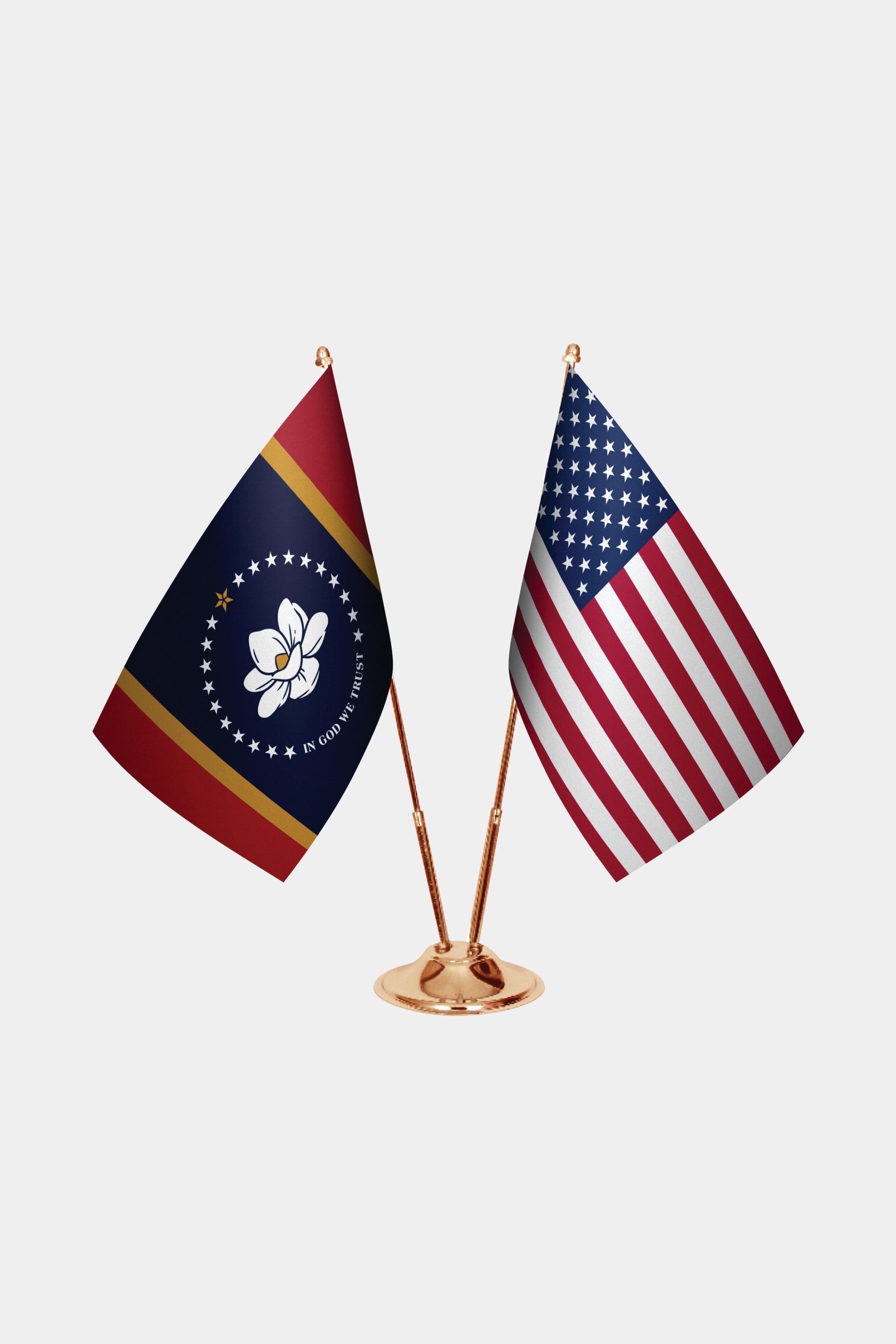 Mississippi Gold Desk Flag