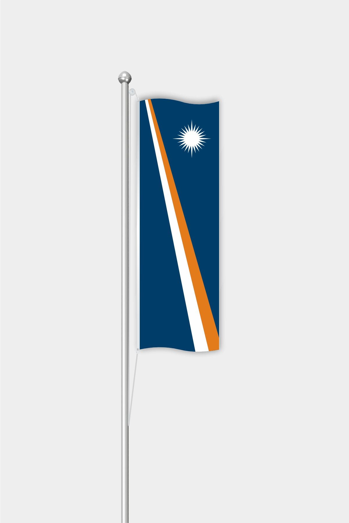 Outdoor Vertical Marshall Islands Flag — Polyester