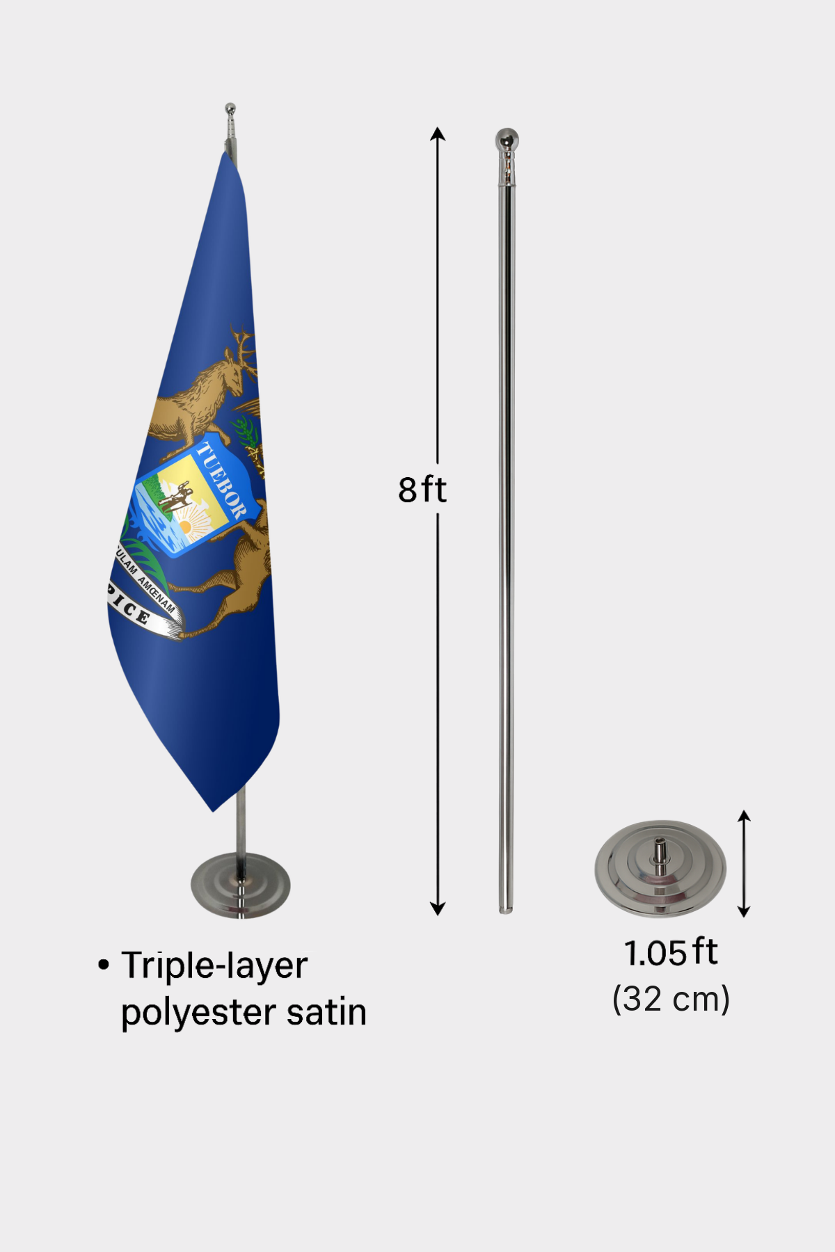 Michigan Makam Bayrağı — Tören Sunumu