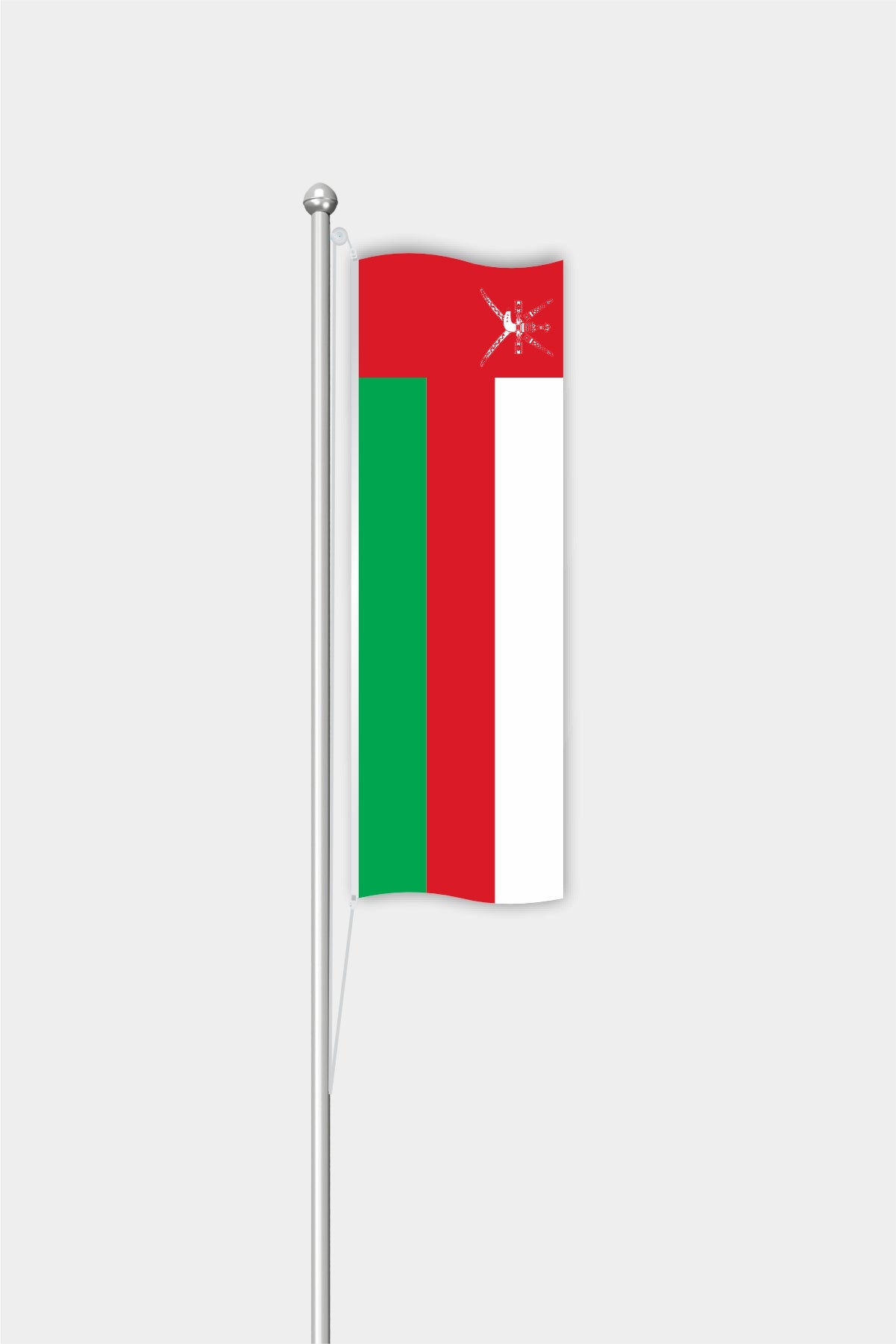 Outdoor Vertical Oman Flag — Polyester