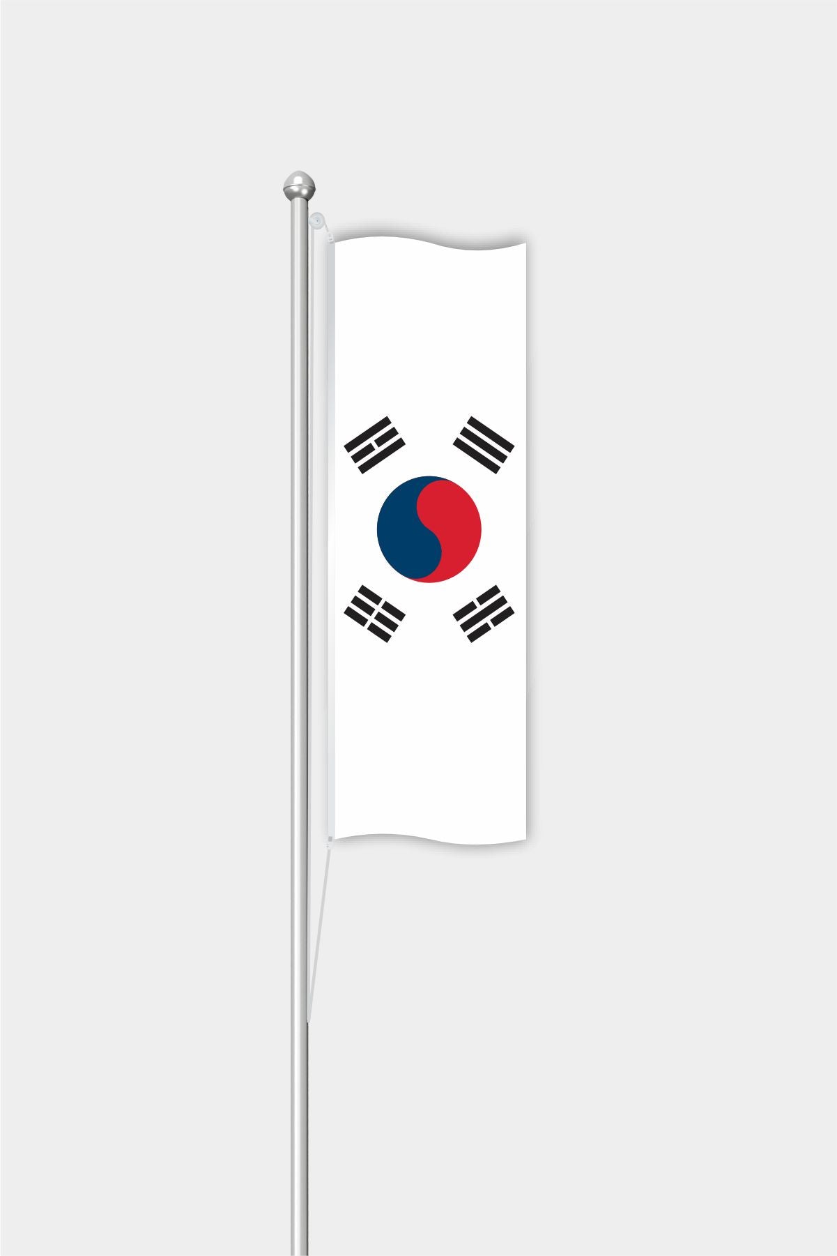 Outdoor Vertical South Korea Flag — Polyester