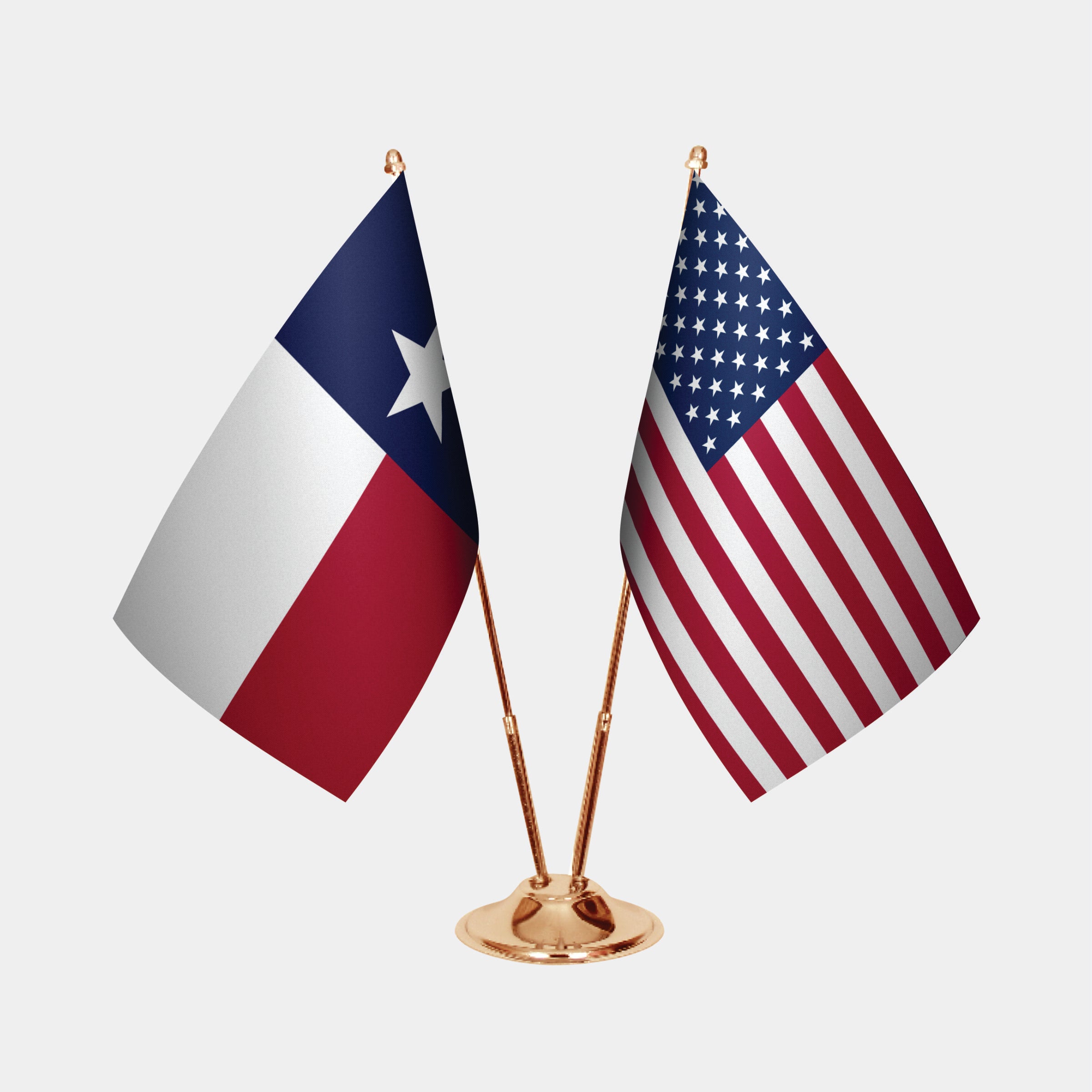 Texas Gold Desk Flag