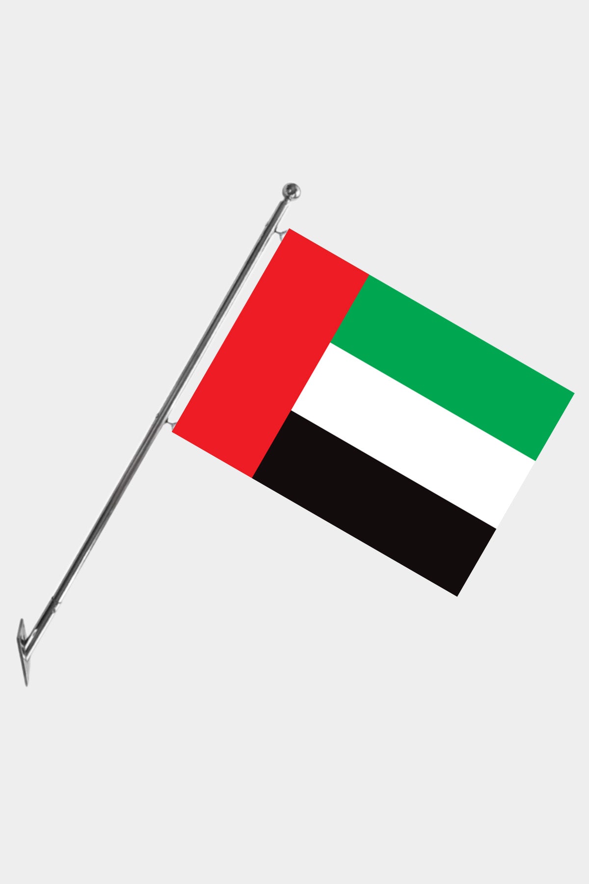 United Arab Emirates Wall-Mounted Telescopic Flagpole Set — Polyester