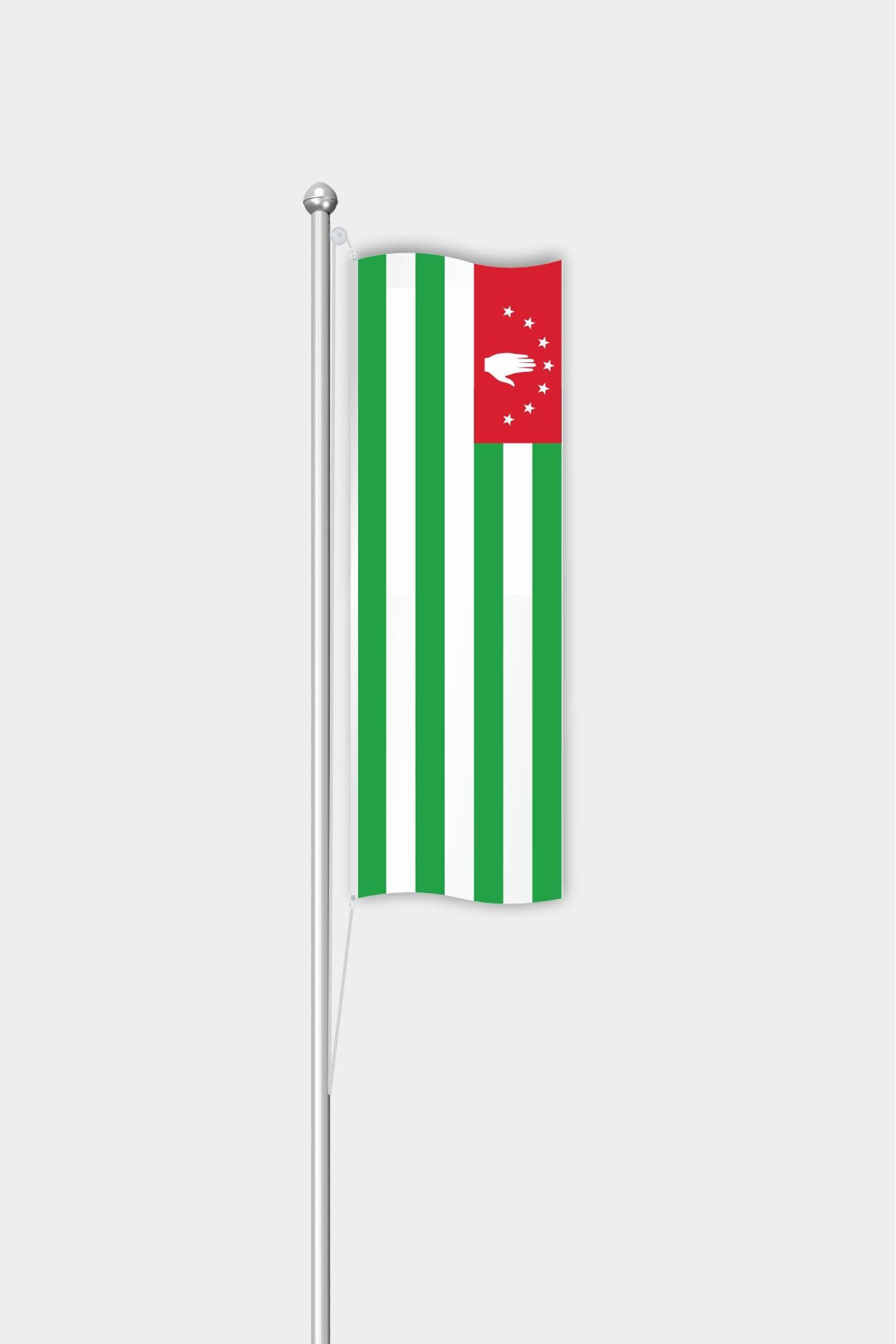 Outdoor Vertical Abhazya Flag — Polyester