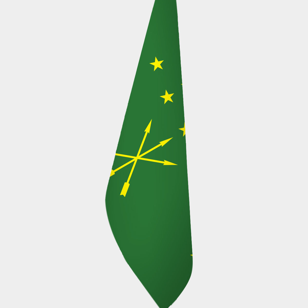 Drapeau officiel d'intérieur de l'Adyguée — mât doré