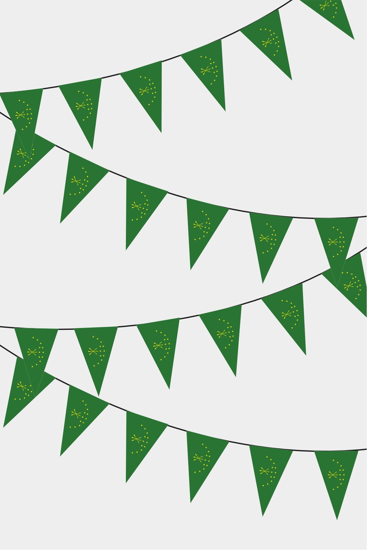 Guirlande de drapeaux triangulaires de l'Adyguée 50 m