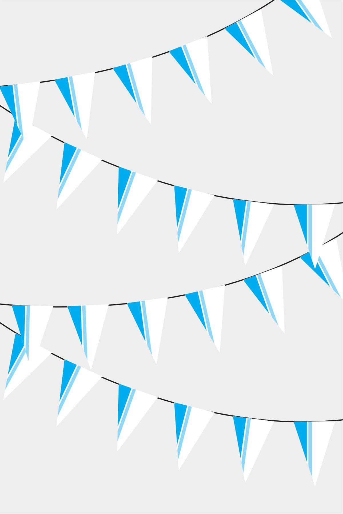 Guirlande de drapeaux triangulaires de la République de l'Altaï 50 m