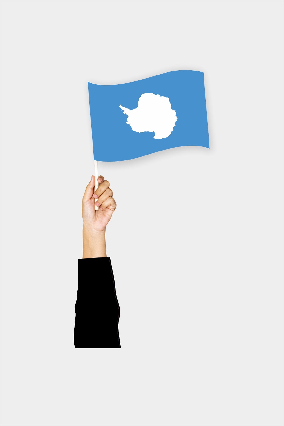 Drapeau de poche de l'Antarctique