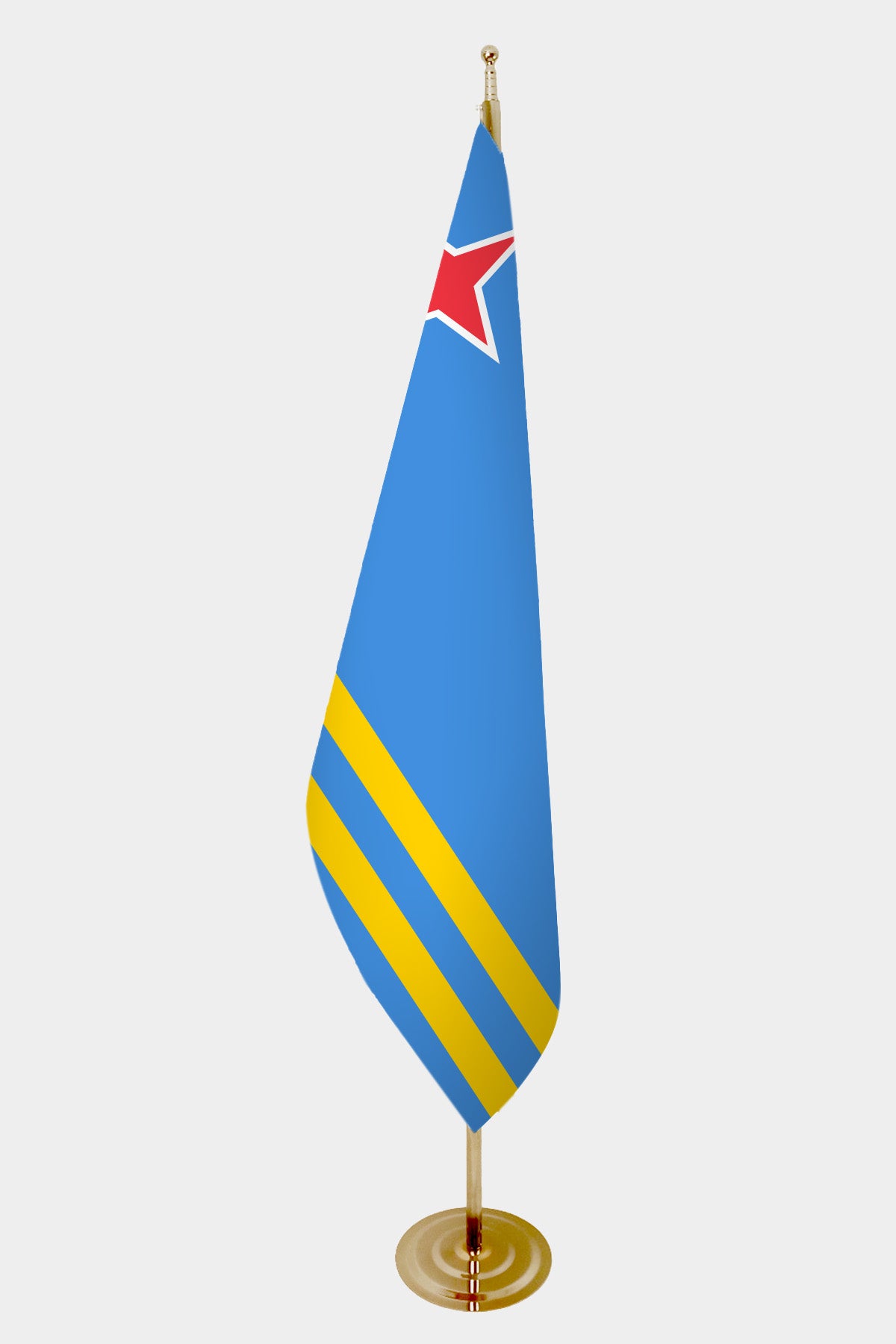 Aruba Official Indoor Flag — Gold Pole all-groups