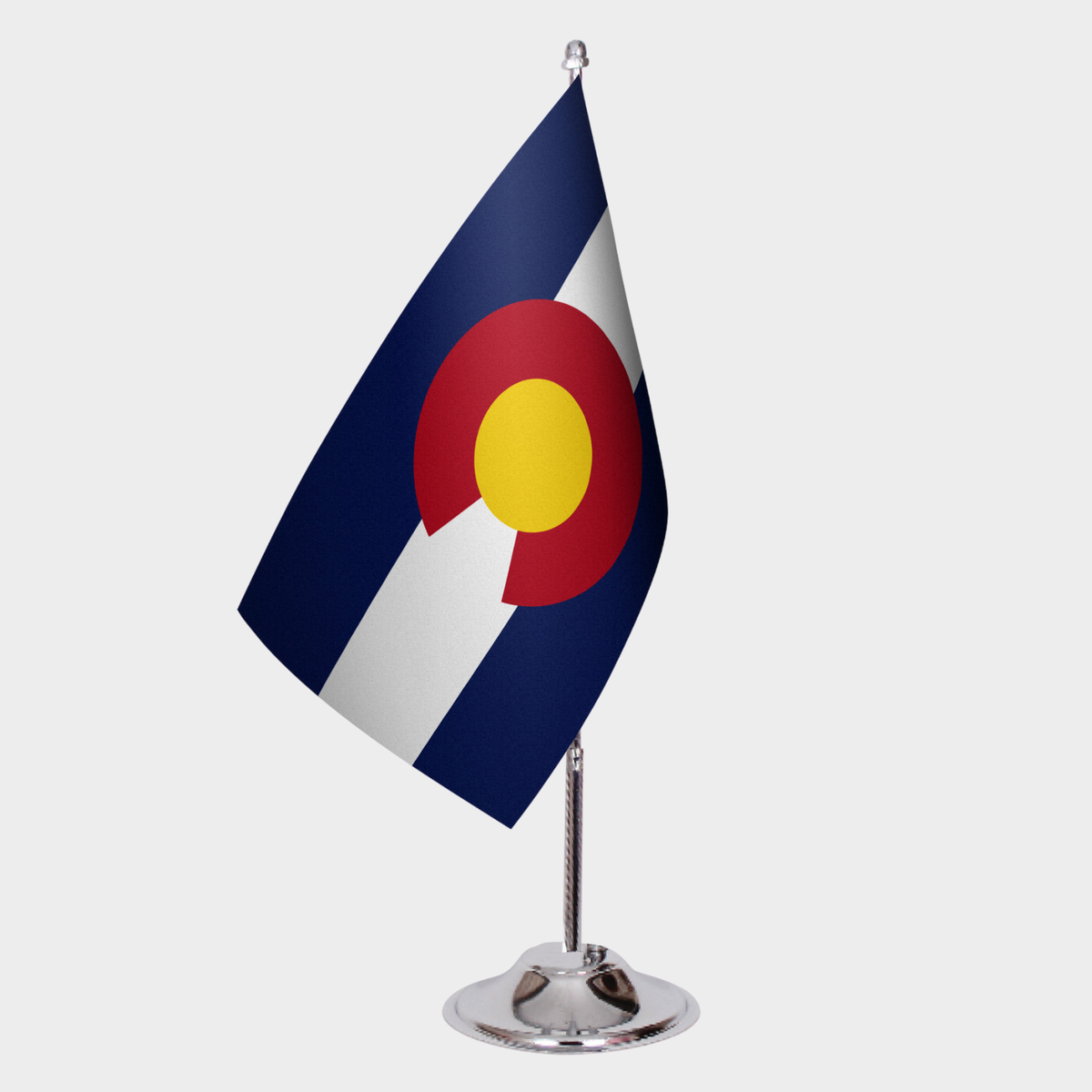 Colorado State Desk Flags — Double Satin
