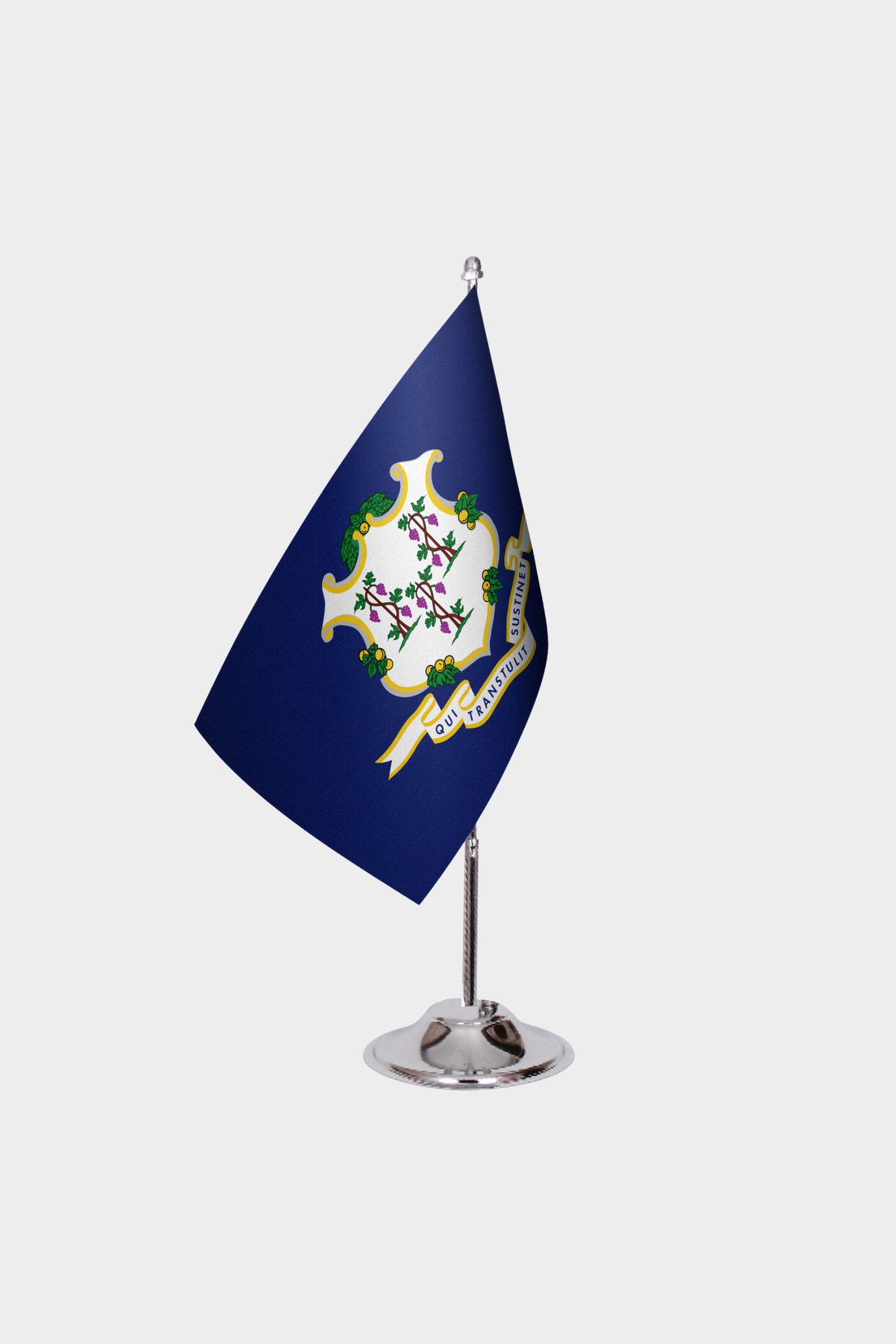 Connecticut State Desk Flags — Double Satin