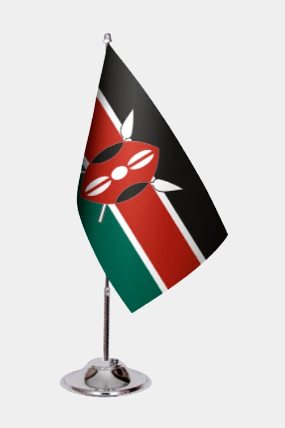 Kenya Desk Flags