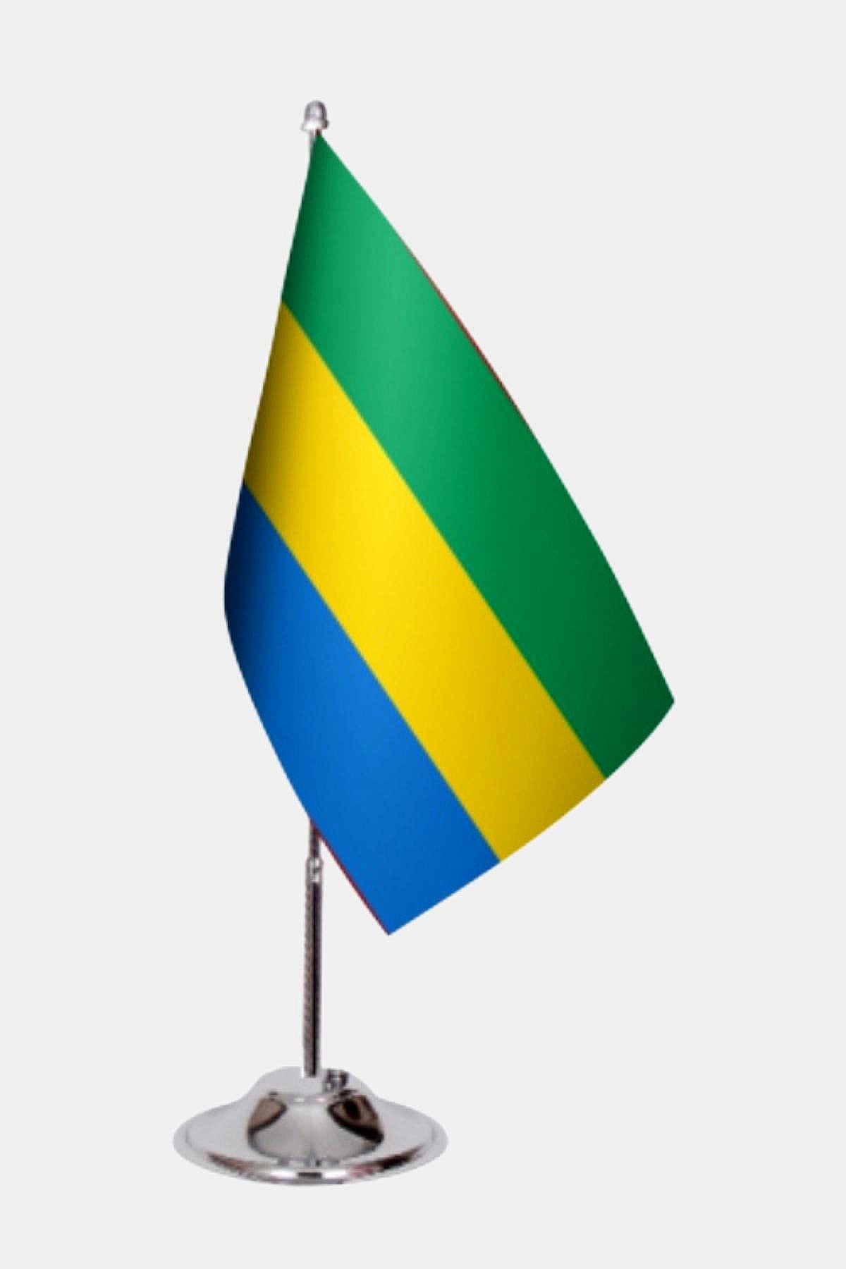 Gabon Desk Flags