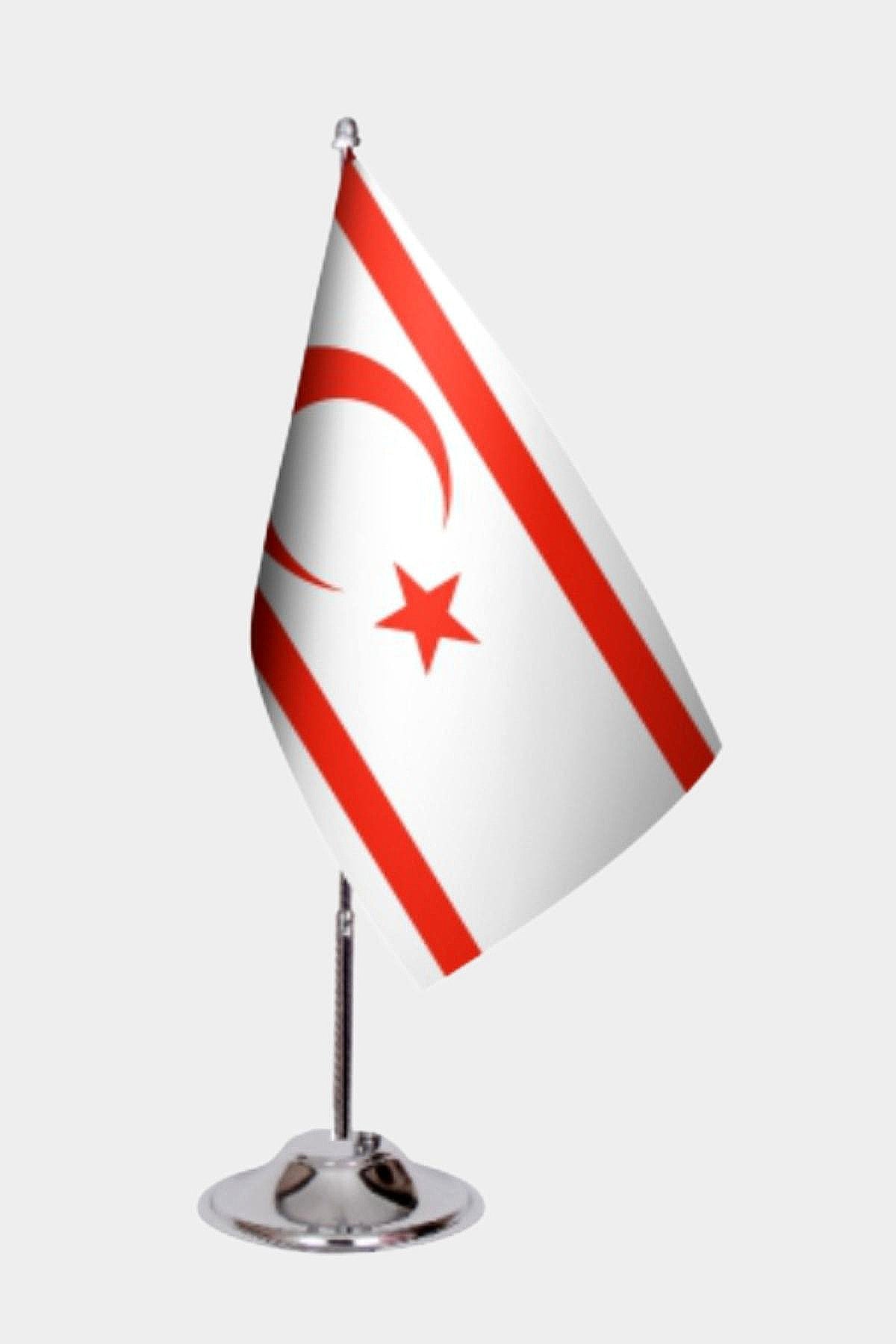 Northern Cyprus Turkish Republic Desk Flags