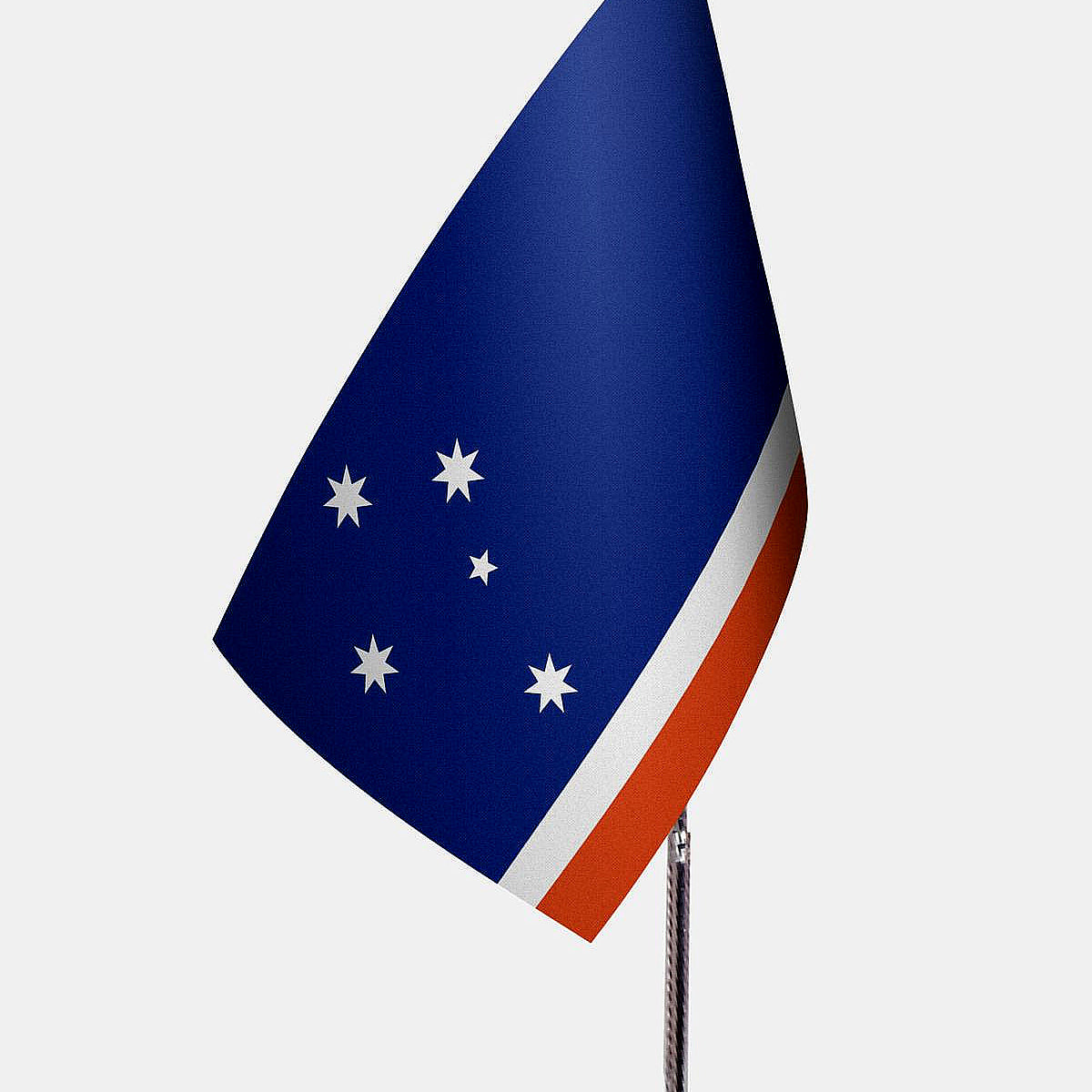 Gagavuz Desk Flag - Premium Double-Layer Satin with Chrome L-Shaped Stand | Professional Quality Country Desk Flag for Government Offices and Institutions