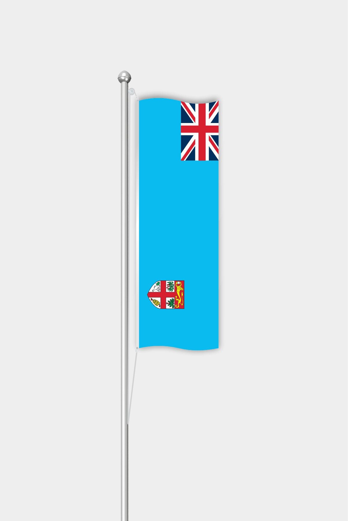 Outdoor Vertical Fiji Flag — Polyester