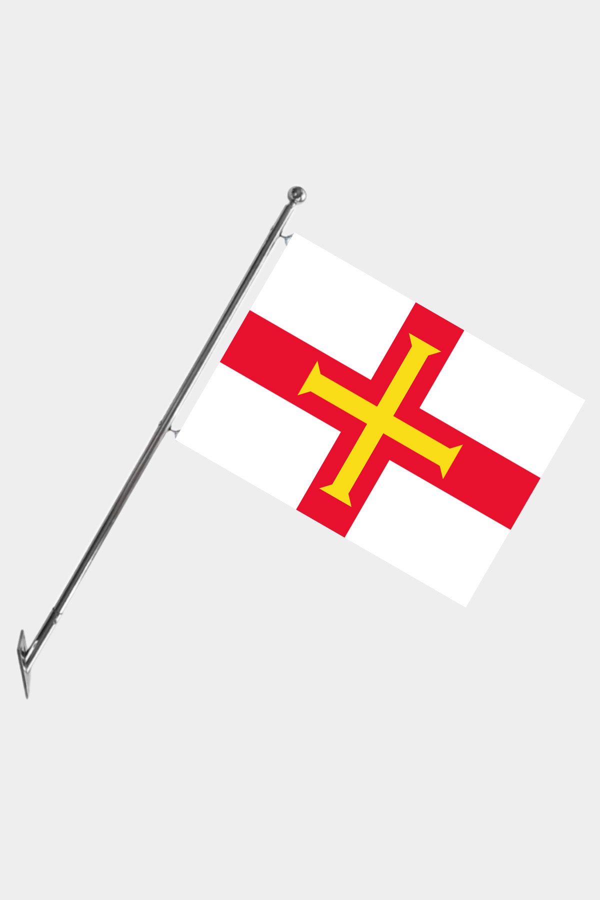 Guernsey Wall-Mounted Telescopic Flagpole Set — Polyester