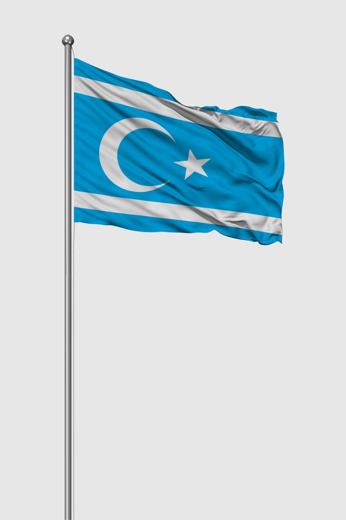 Drapeau extérieur des Turkmènes d'Irak