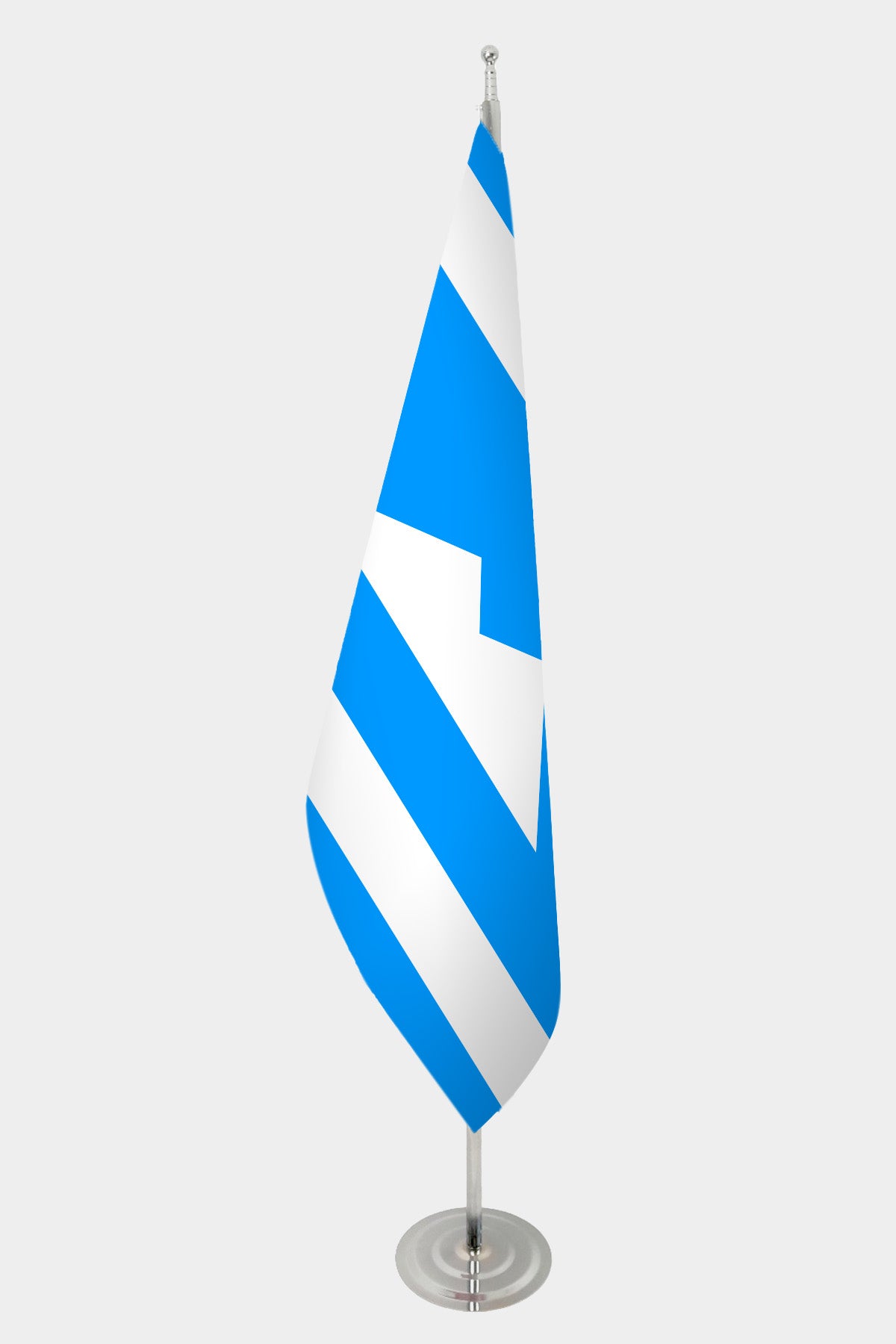Karachay-Balkar Official Indoor Flag — Double Satin, Chrome Pole