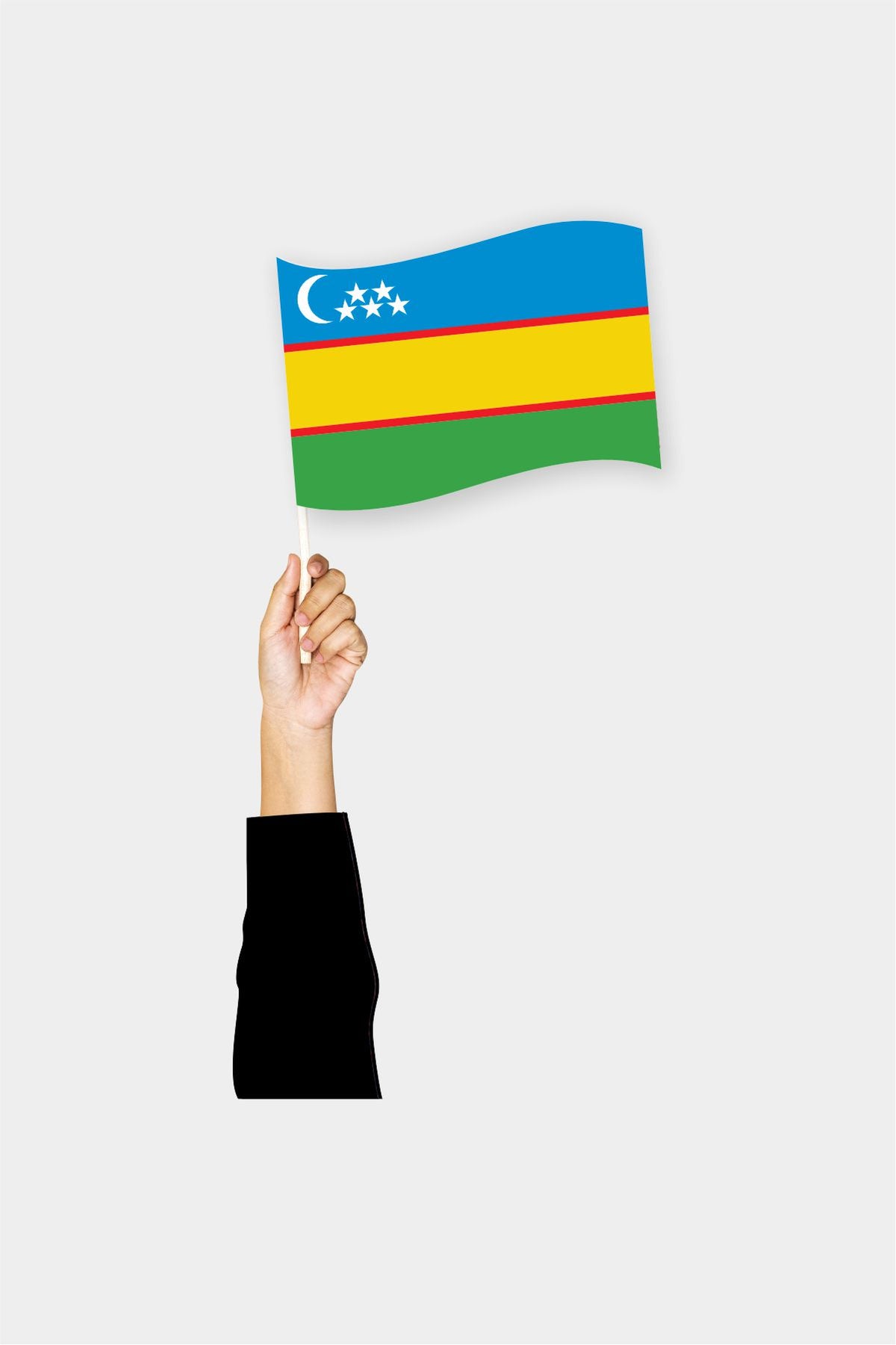 Drapeau de poche du Karakalpakstan