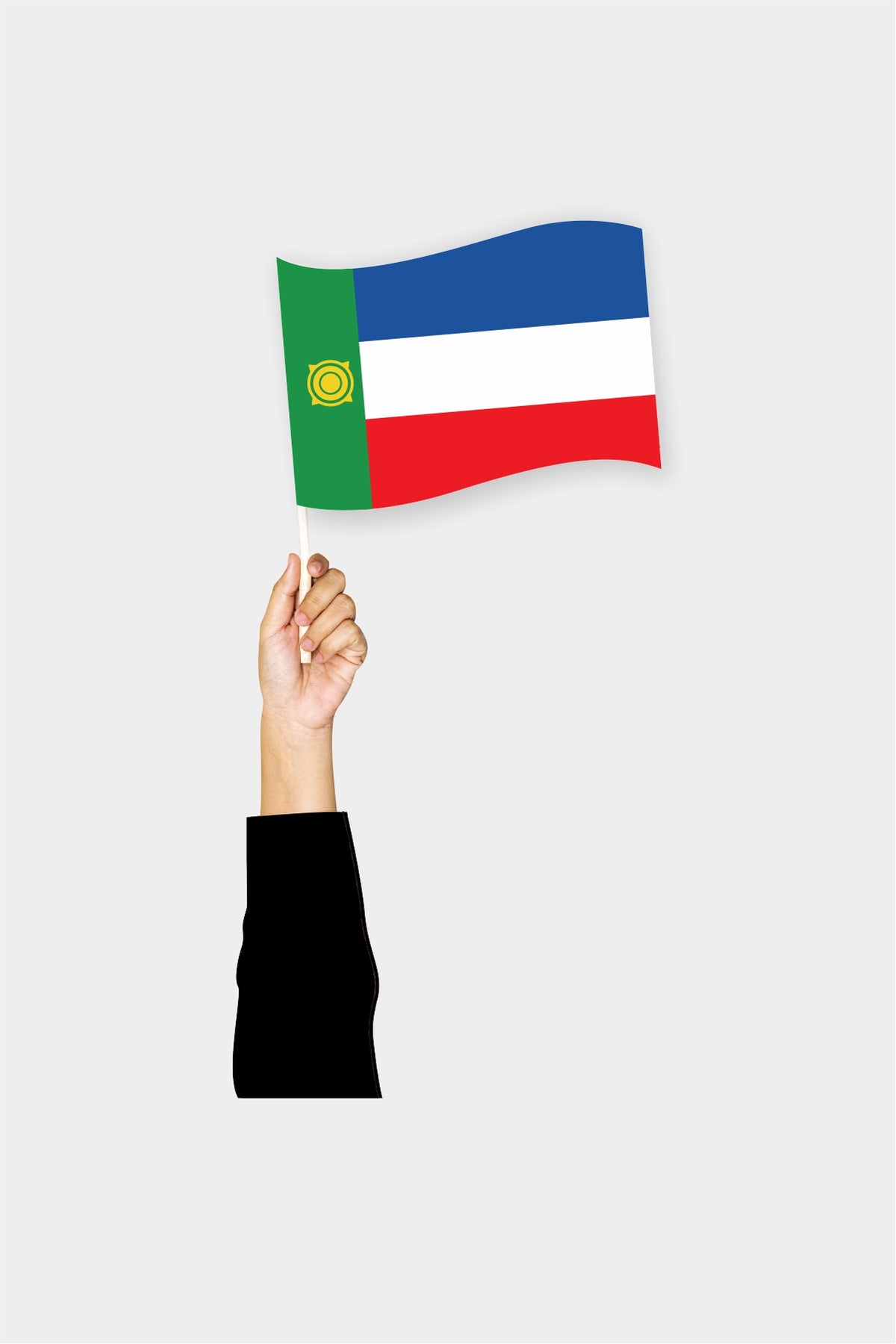 Drapeau de poche de la Khakassie