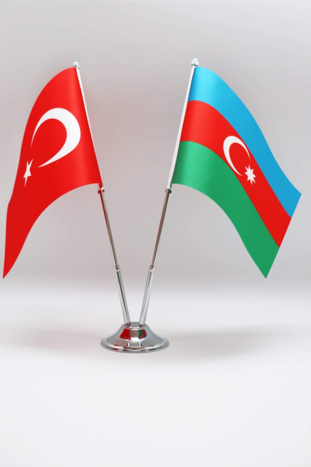 Panama Turkiye masa bayragi krom detay