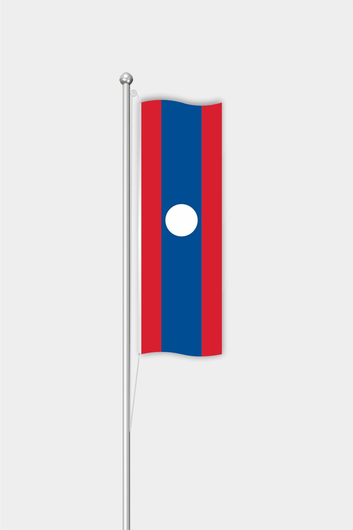 Outdoor Vertical Laos Flag — Polyester
