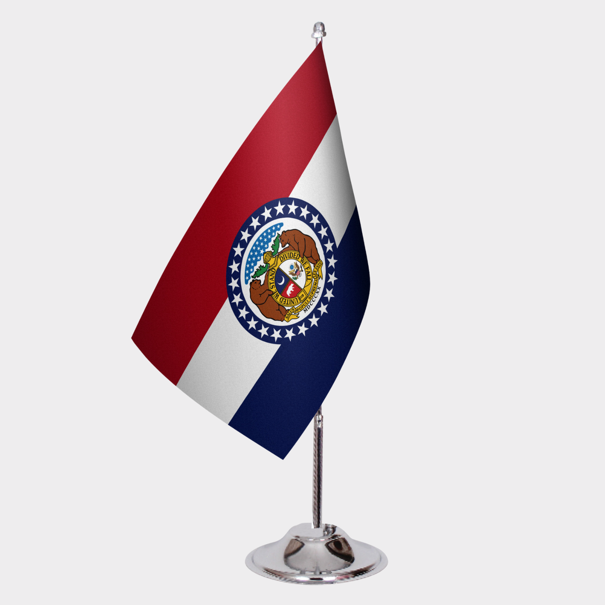 Missouri State Desk Flags — Double Satin
