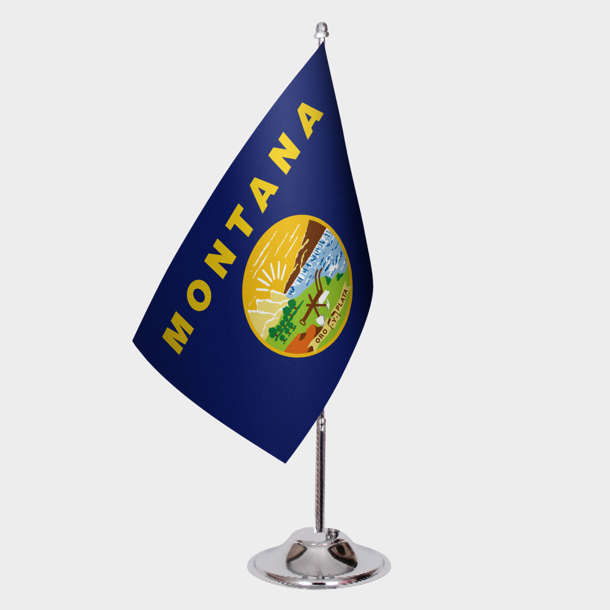 Montana State Desk Flags — Double Satin