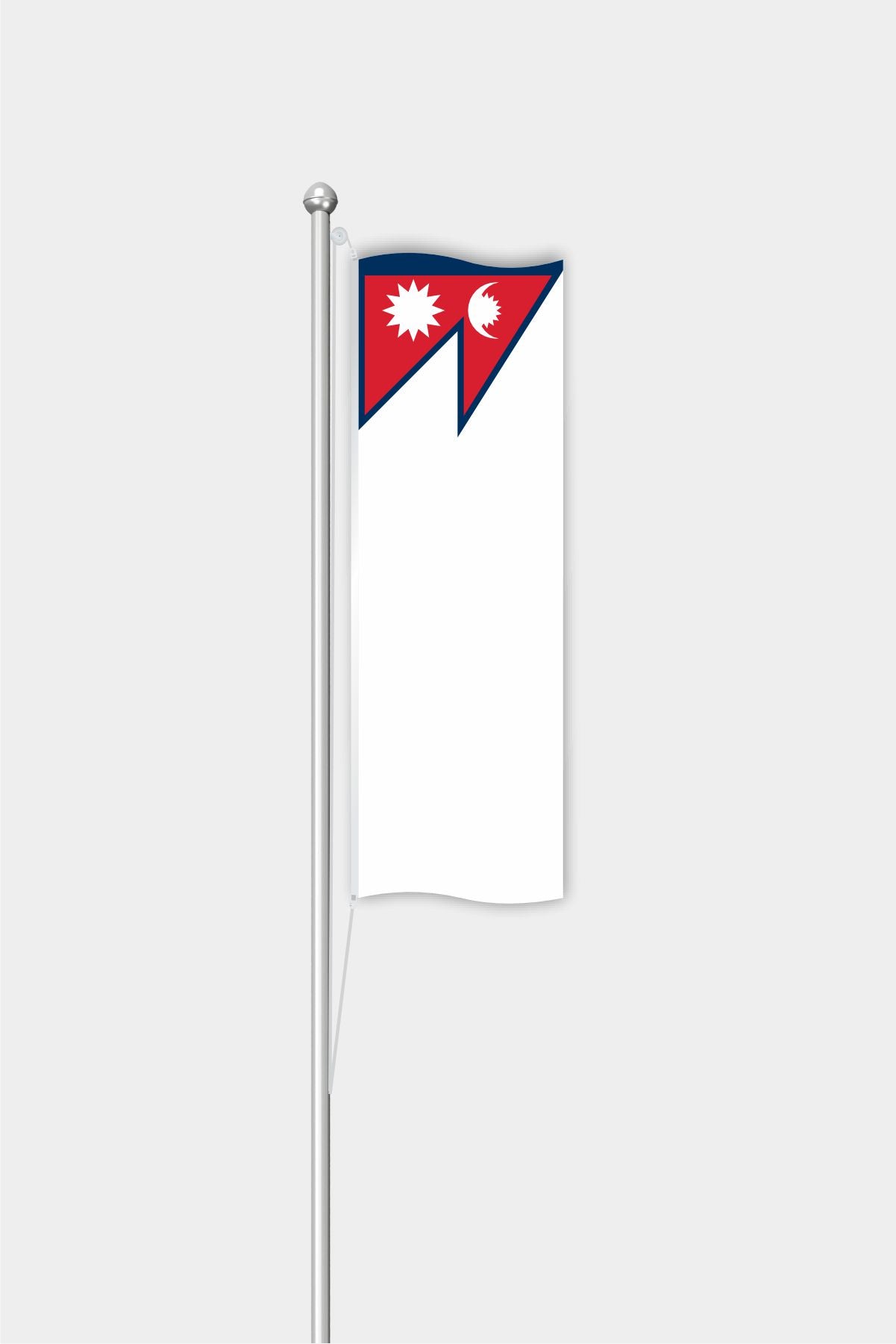 Outdoor Vertical Nepal Flag — Polyester