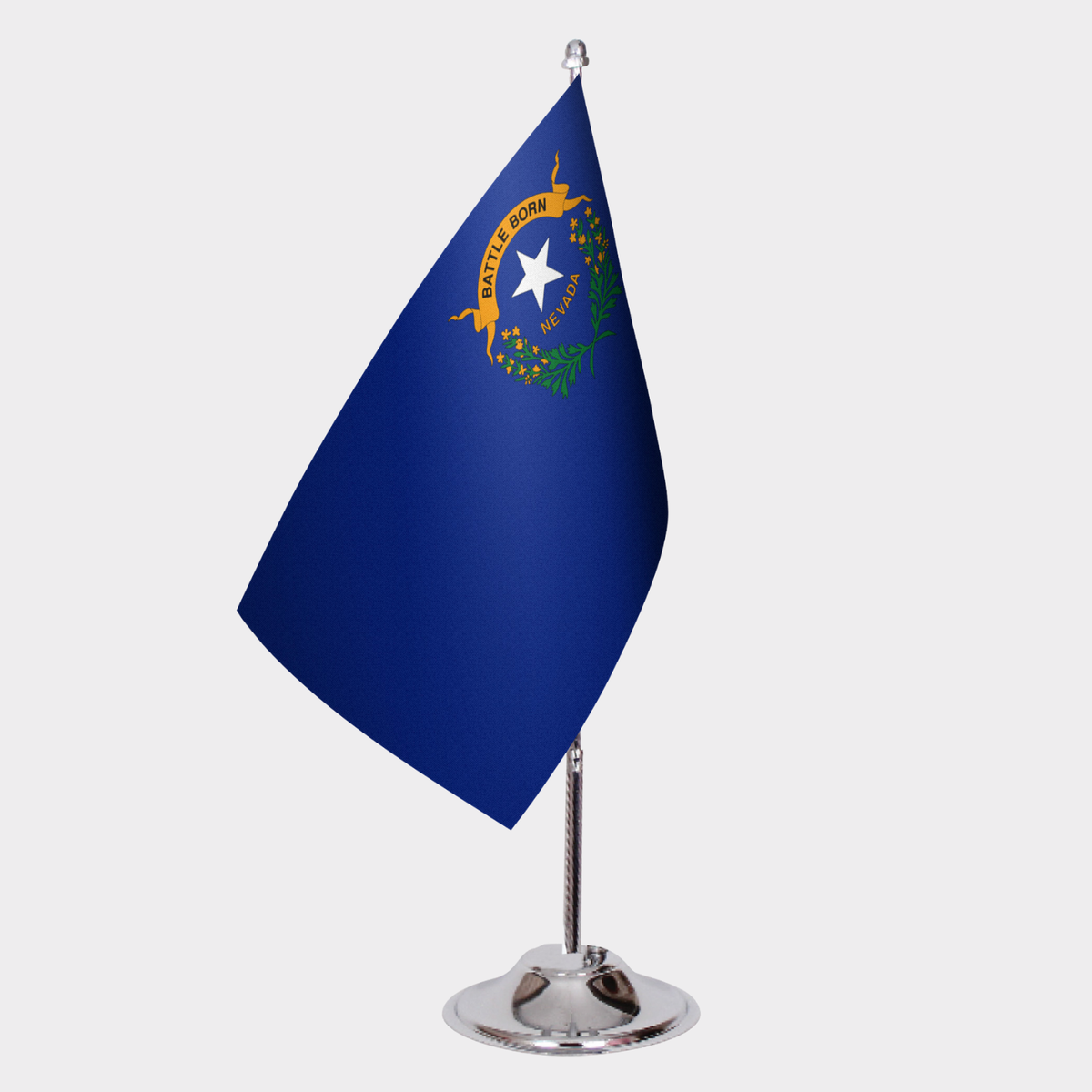 Nevada State Desk Flags — Double Satin
