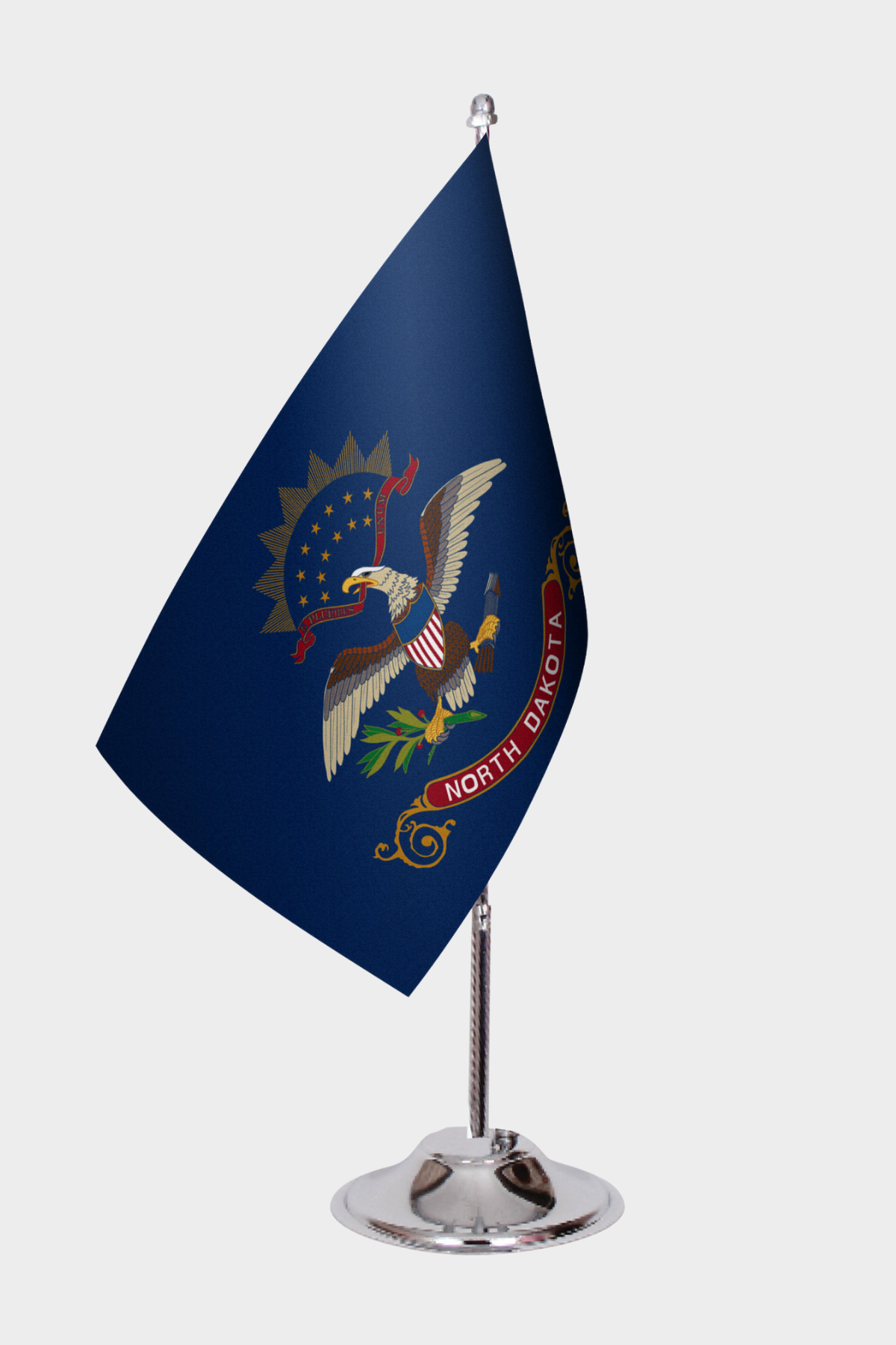 North Dakota State Desk Flags — Full View